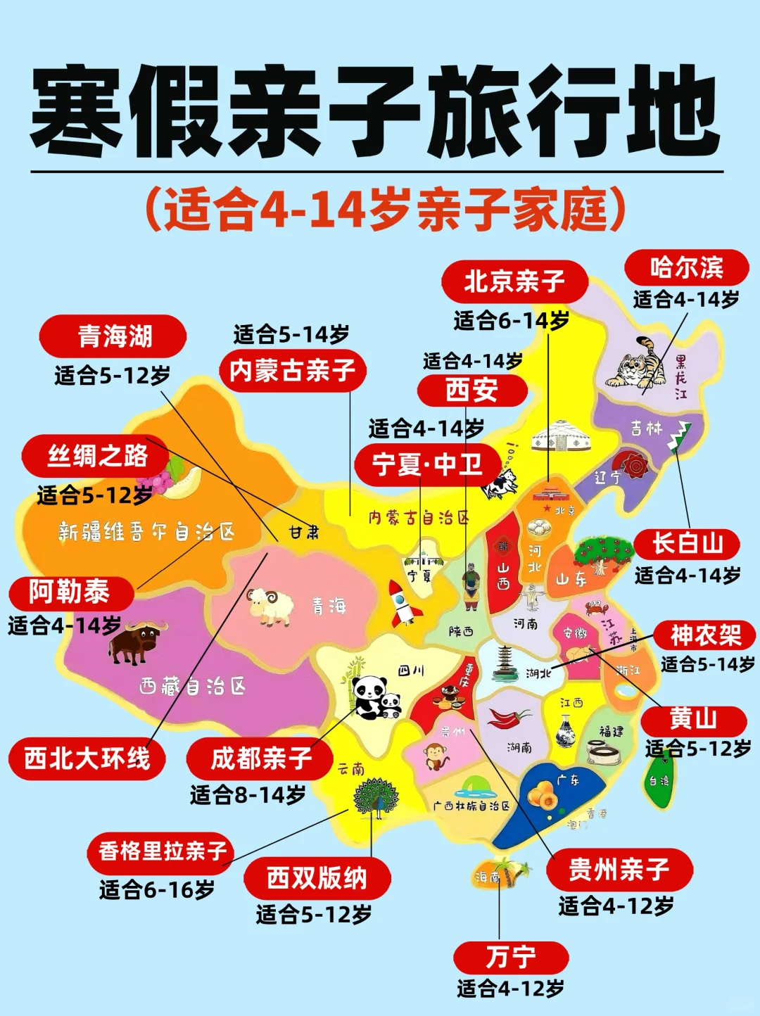 2024寒假亲子游🎈4-15岁宝藏目的地推荐