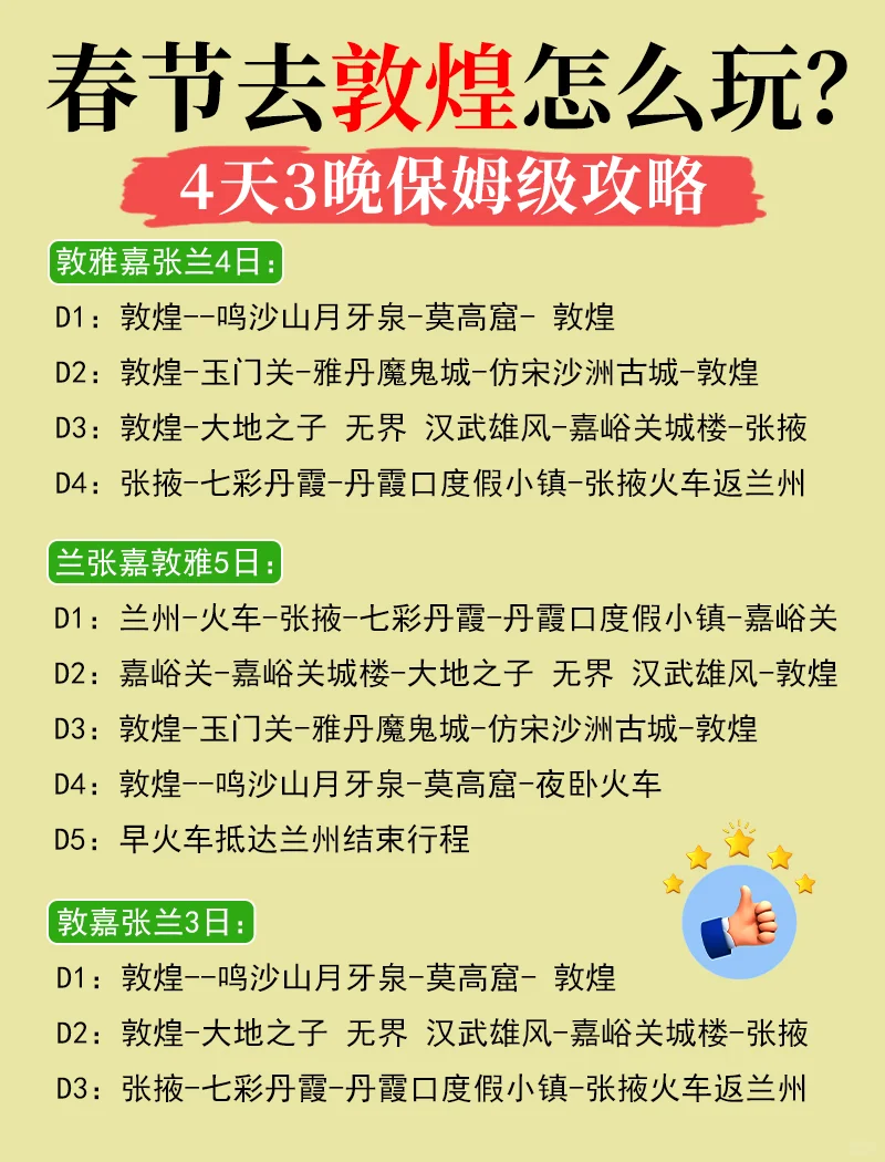 春节去敦煌的姐妹👭，保姆级攻略，拿走