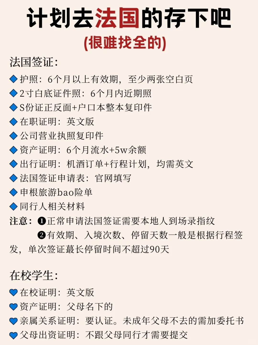 寒假春假要来法国旅游的姐妹👭提前参考！