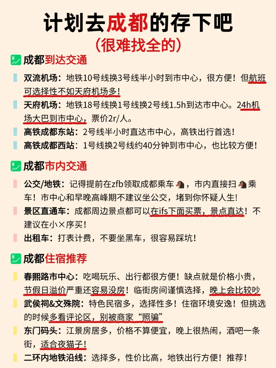 好全‼终于把成都景点说清楚了！