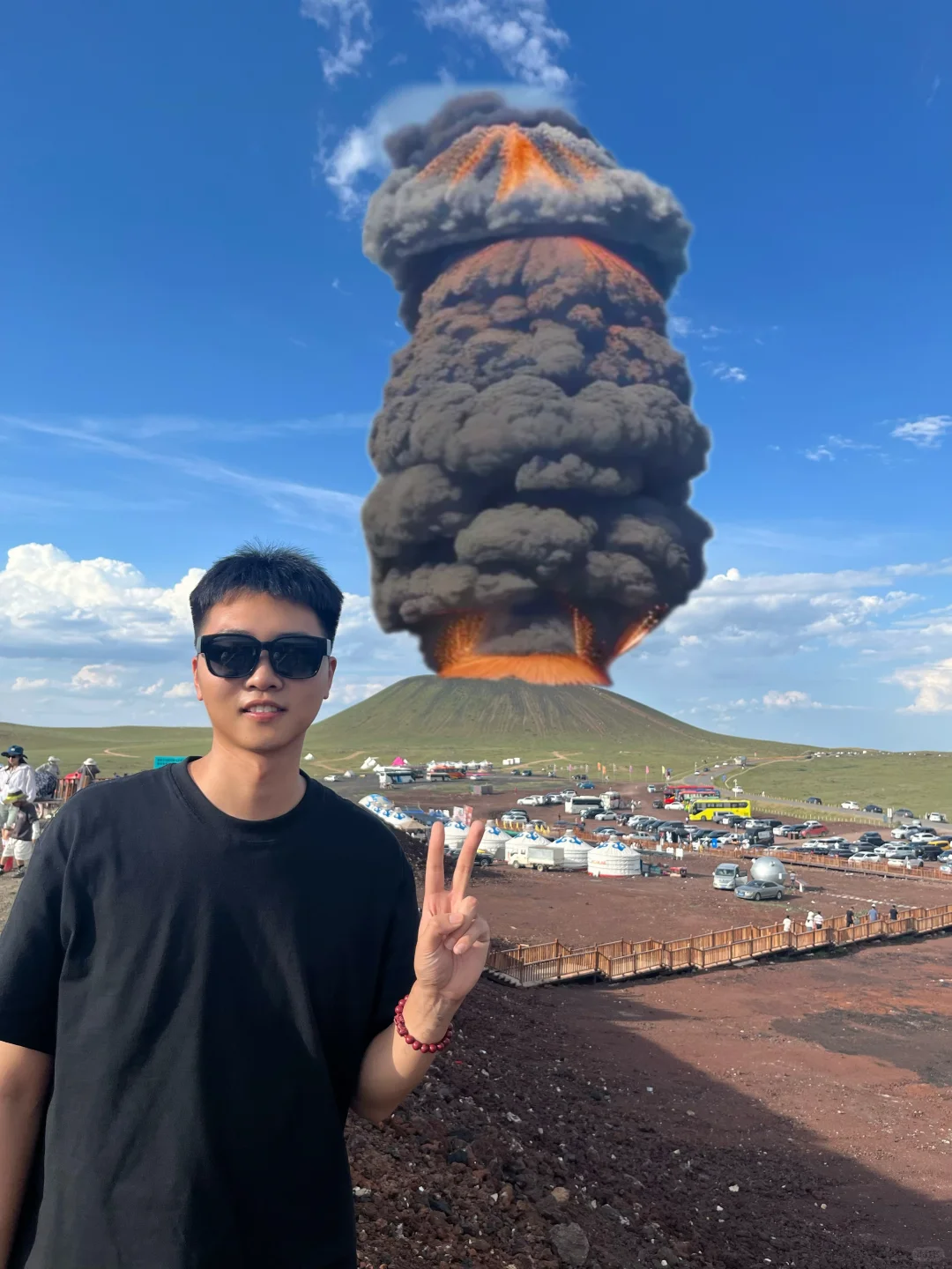 来看看石家庄的火山