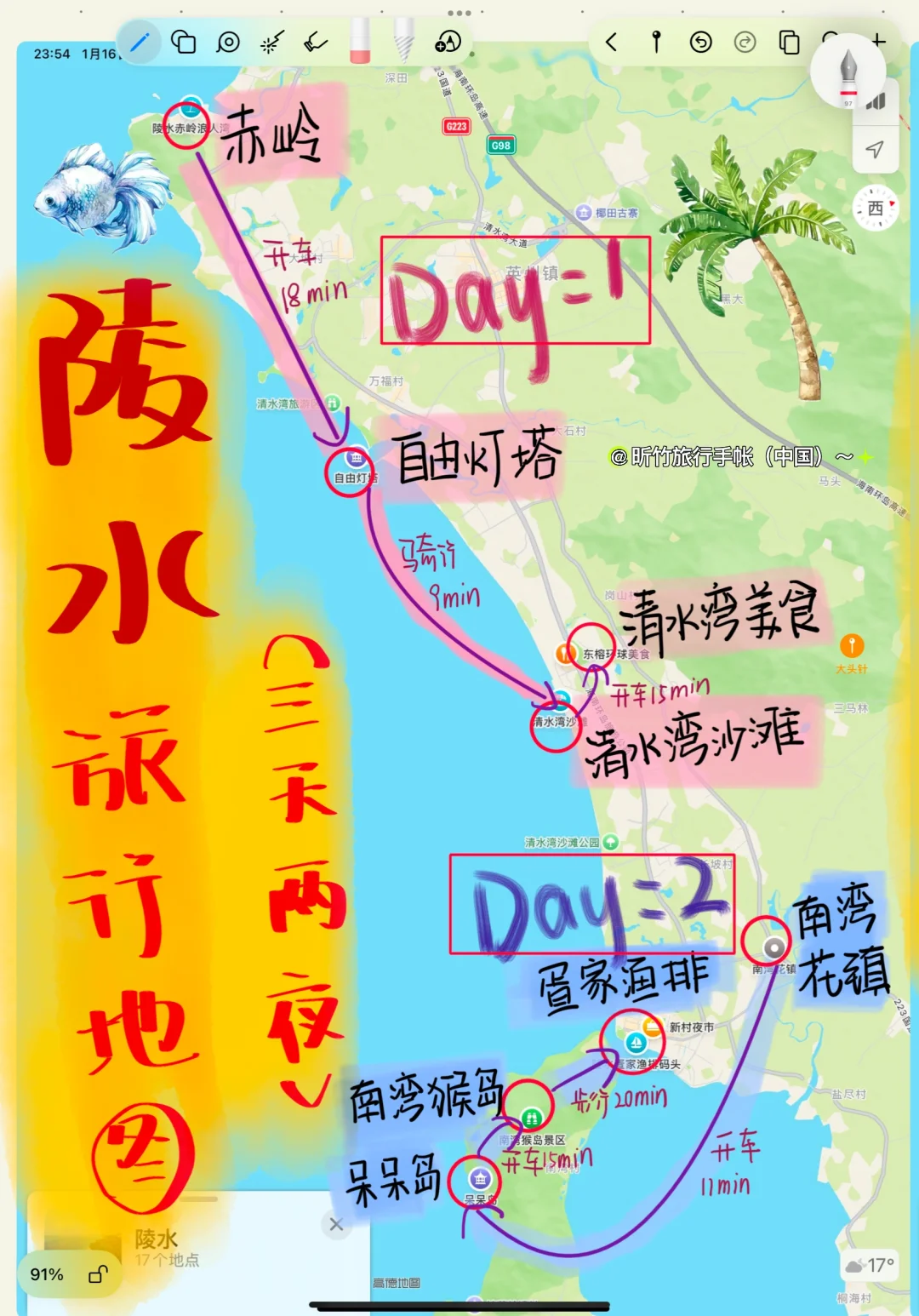 陵水｜三天两夜旅游攻略～冲冲冲🐛