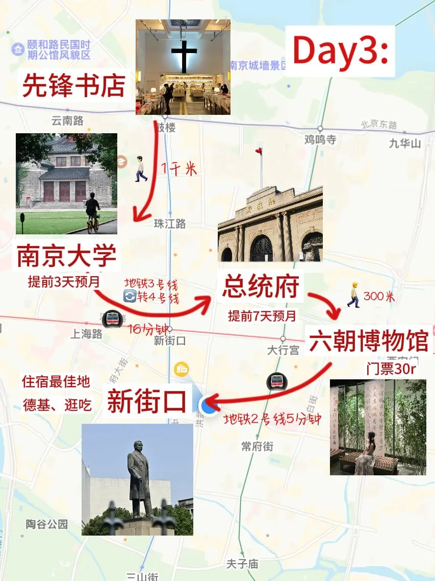 寒假不绕路游南京，有这篇手绘地图就够了🔥