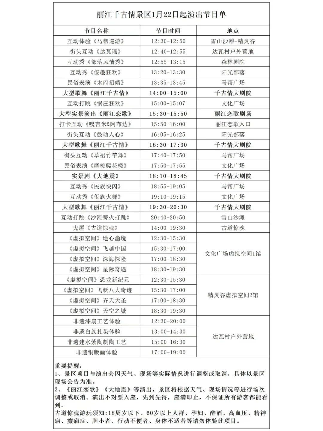 丽江千古情听劝 省银子+体验好攻略
