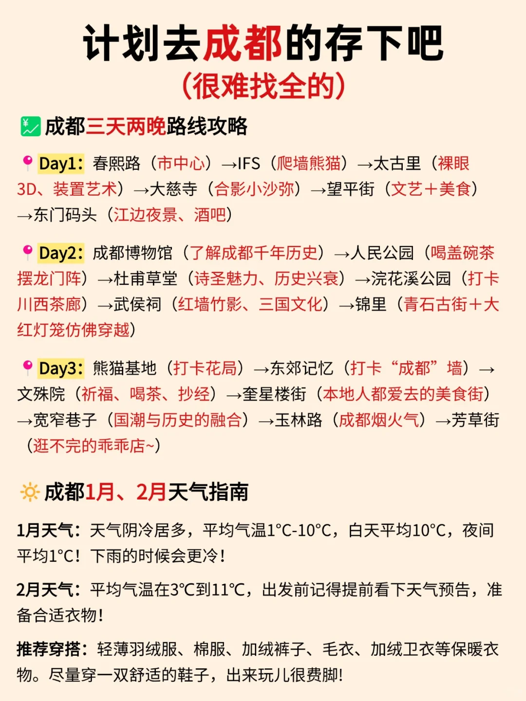 好全‼终于把成都景点说清楚了！