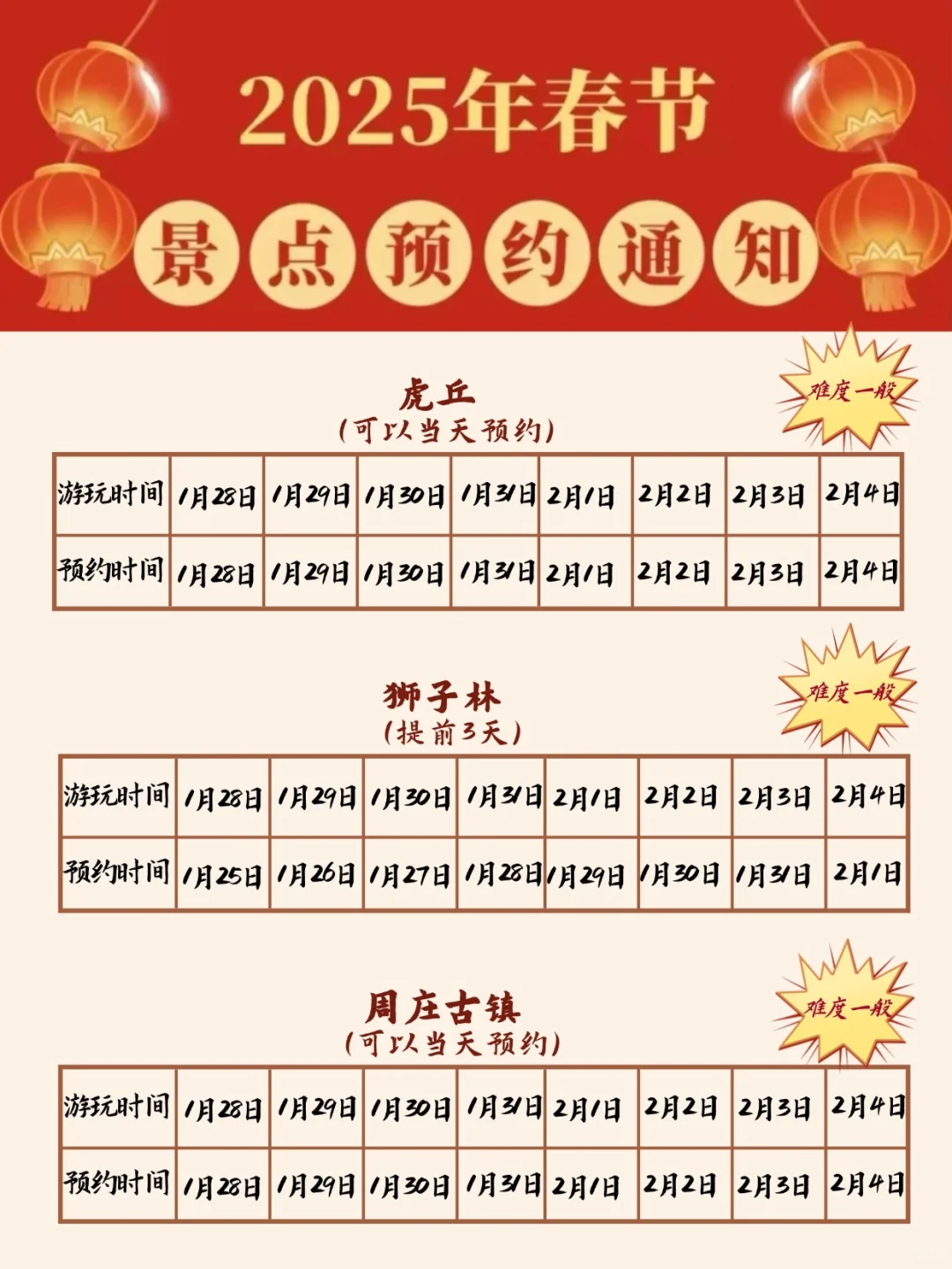 春节来苏州🎉各景点预约时间一定要看📍