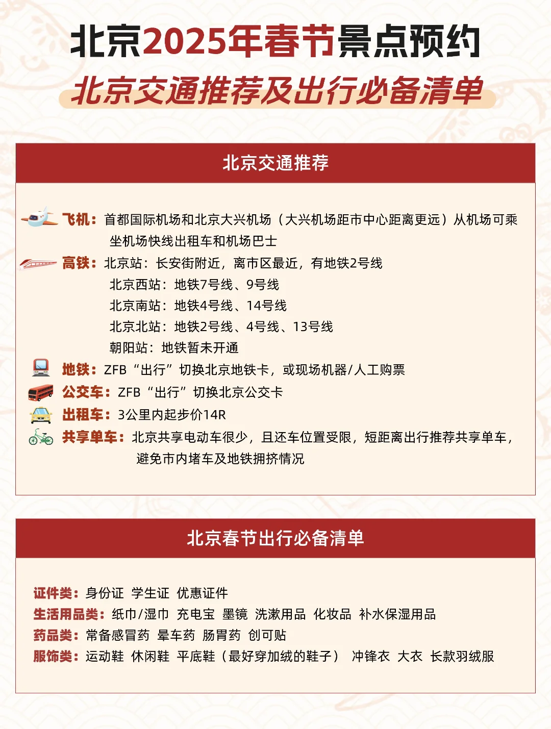 📍北京2025春节景点预约保姆级时间表