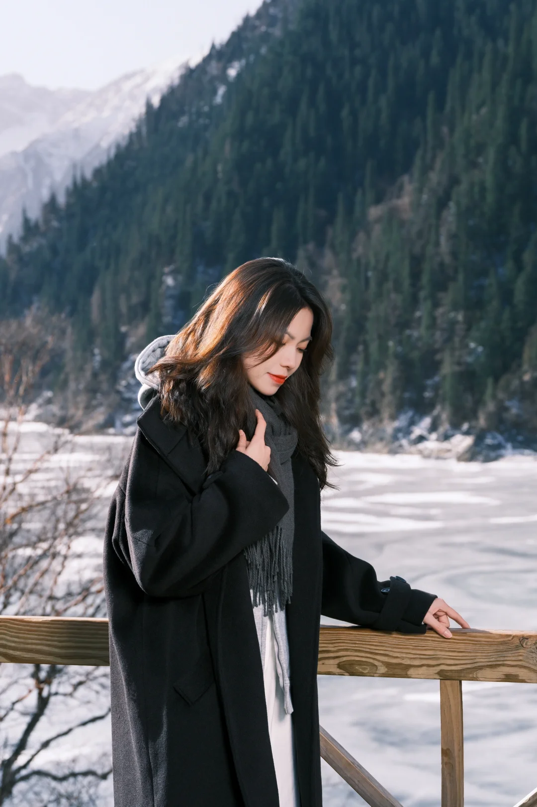 1月23日，九寨沟长海景点，已经出摊了❗️