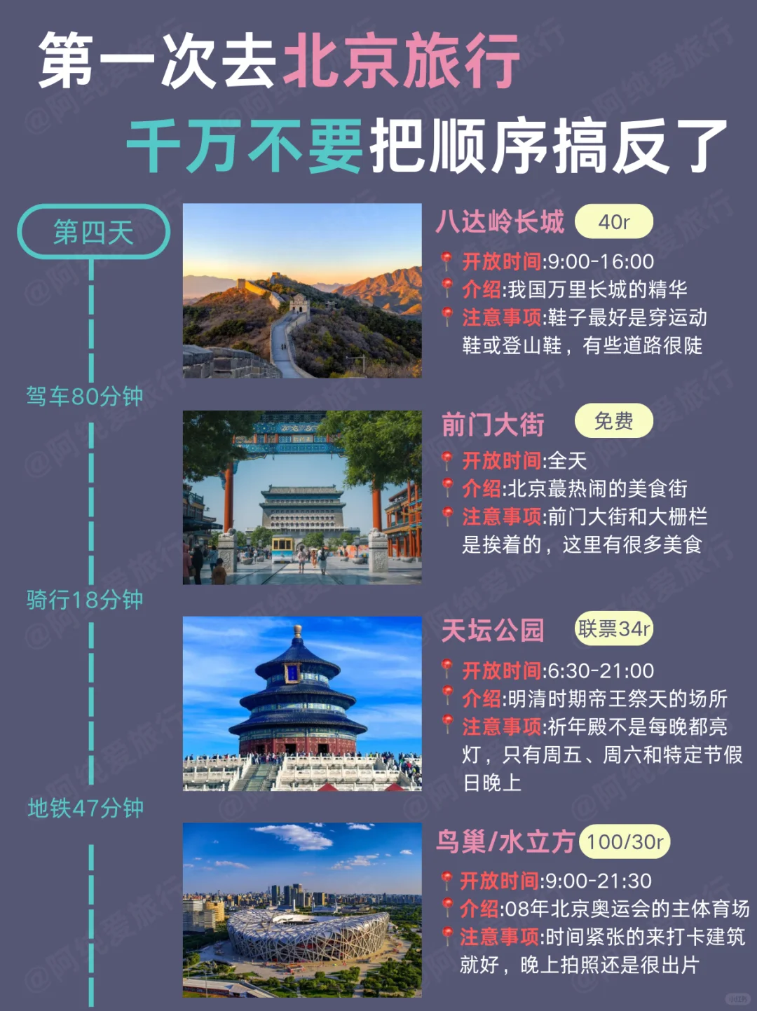 北京旅游攻略♥5天4晚行程