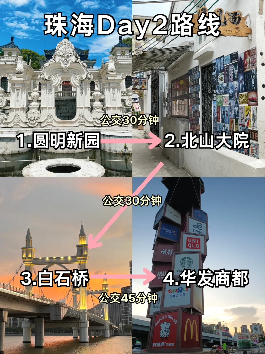 终于有人把珠海路线说明白了😭放心抄作业！！