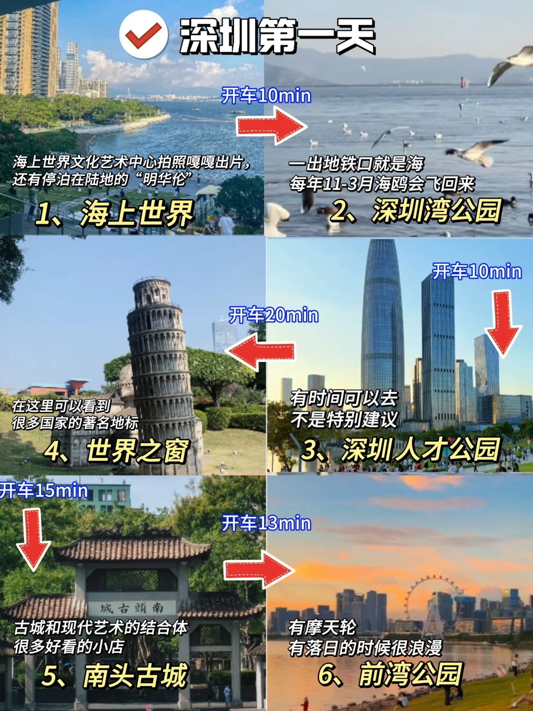 深圳2天1日旅游攻略分享！全是干货总结！！！