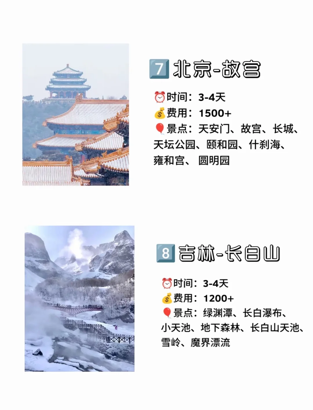 冬季游玩雪的热门城市