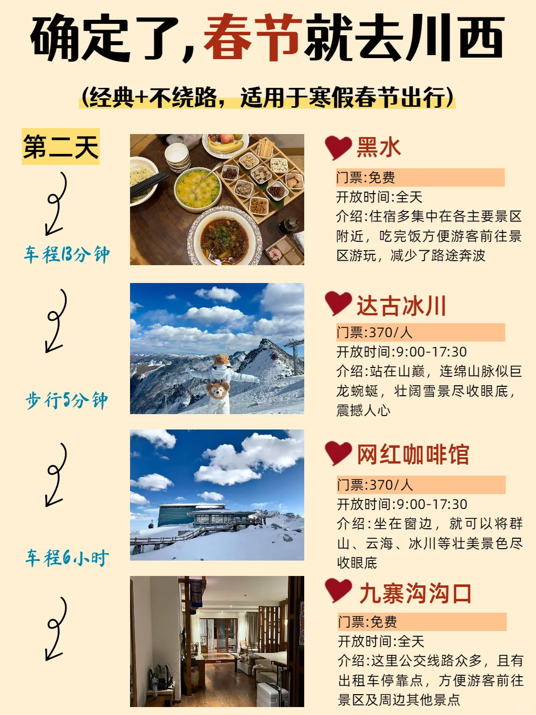 终于有人把1-2月川西旅游攻略讲清楚了😭