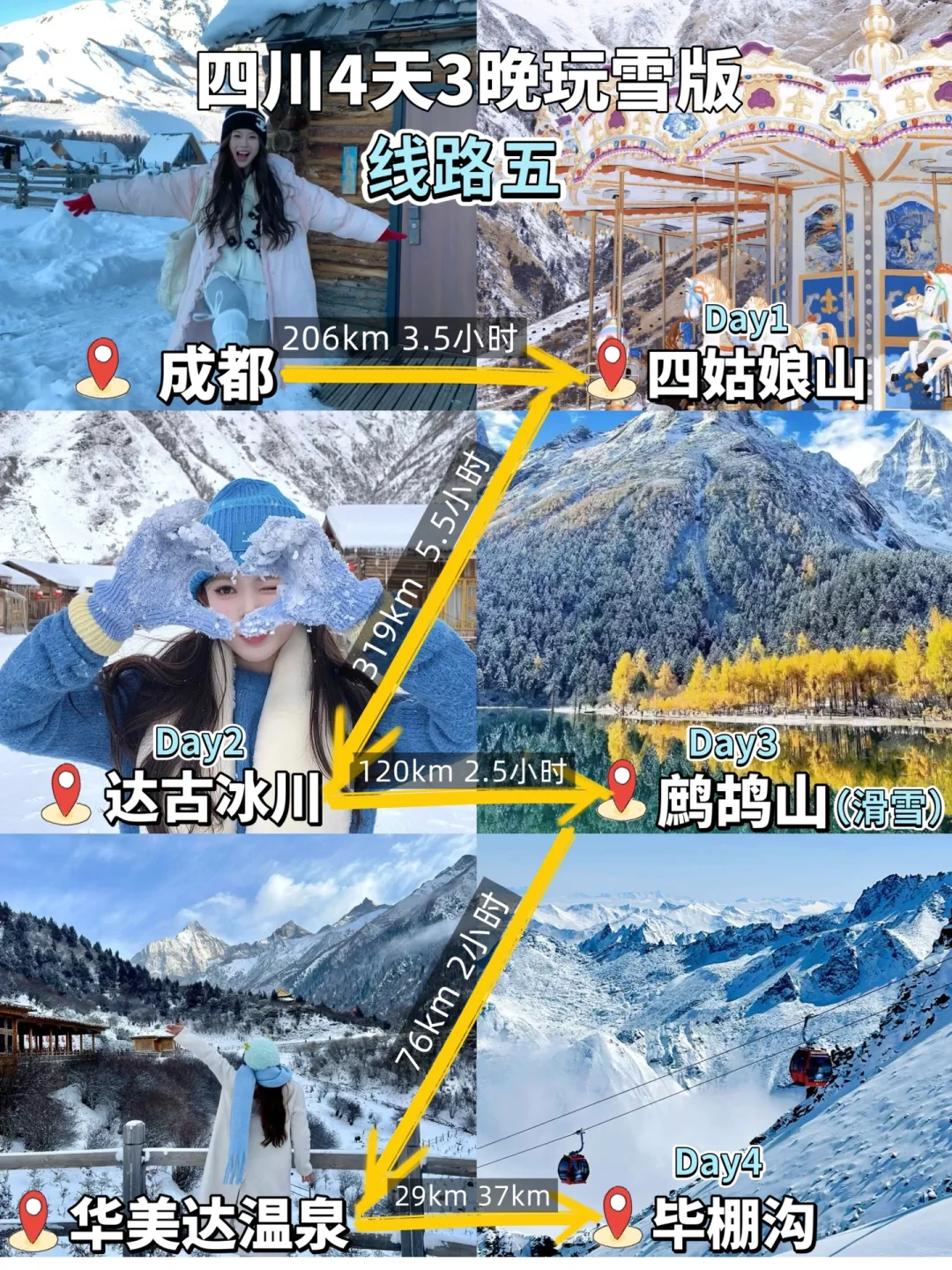 四川书路｜五天四晚正确打开方式✅精华路线
