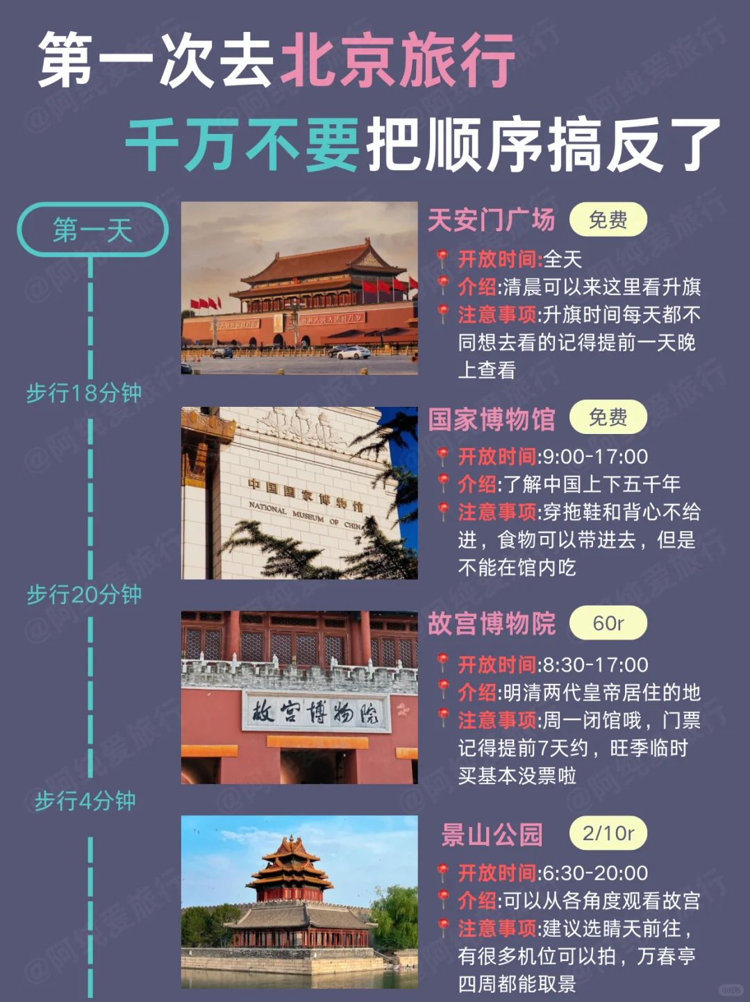 北京旅游攻略♥5天4晚行程