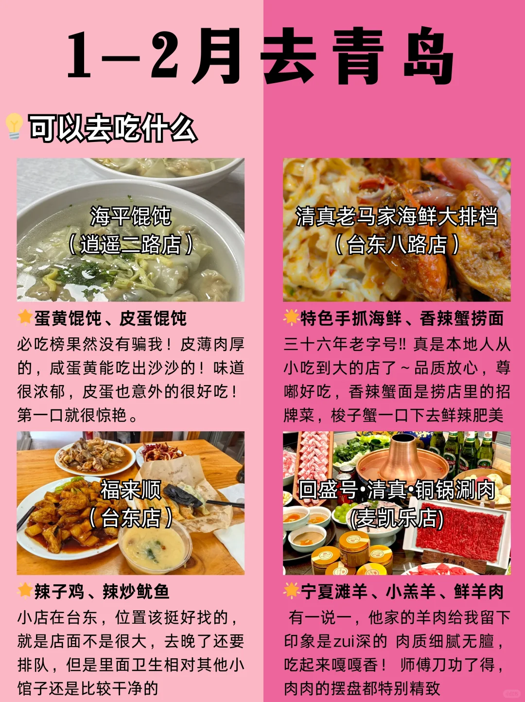 冬季青岛旅游别去错地方了❗来看看红黑榜