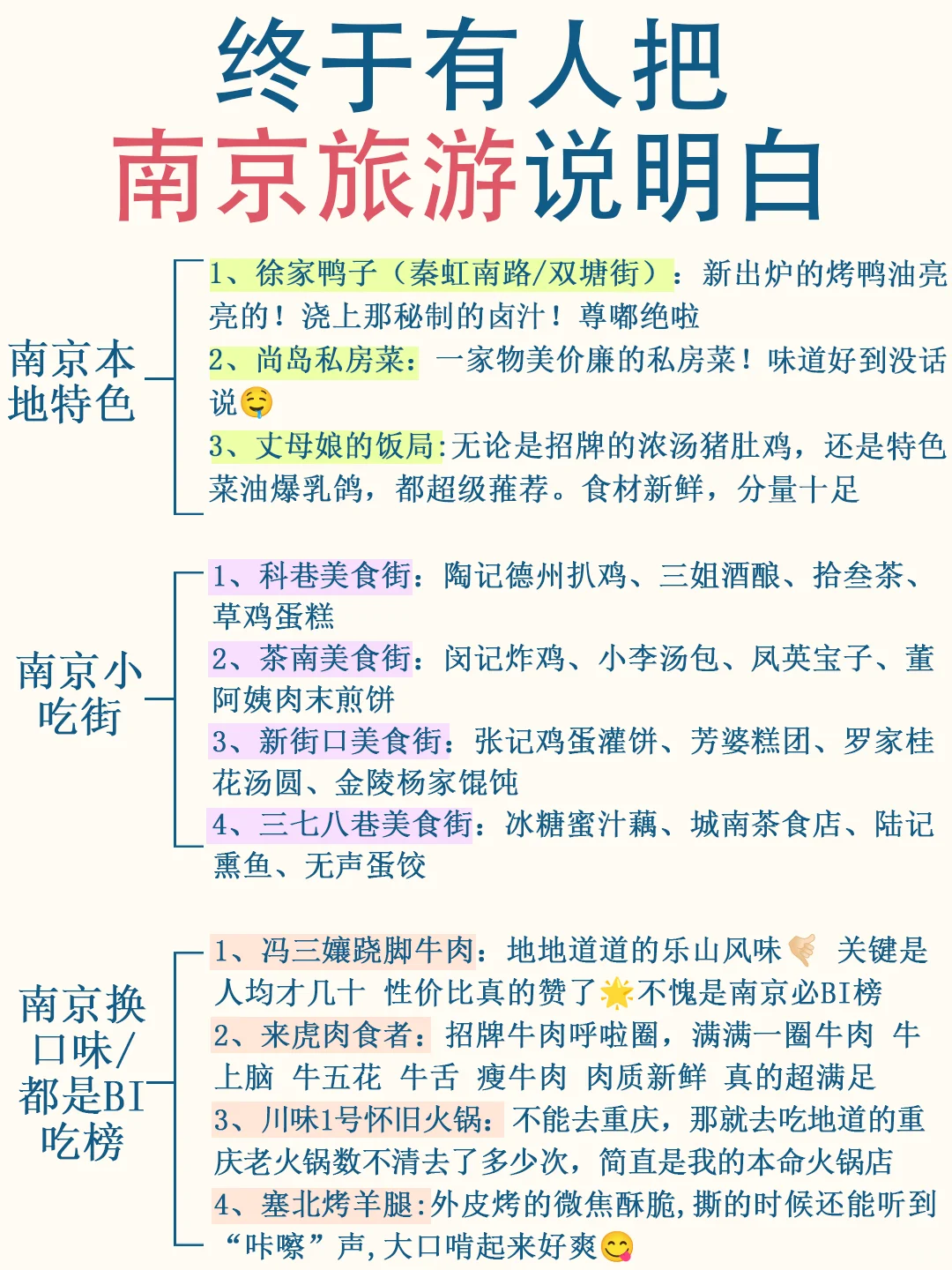 听我的 !没做攻略先别去南京。。。