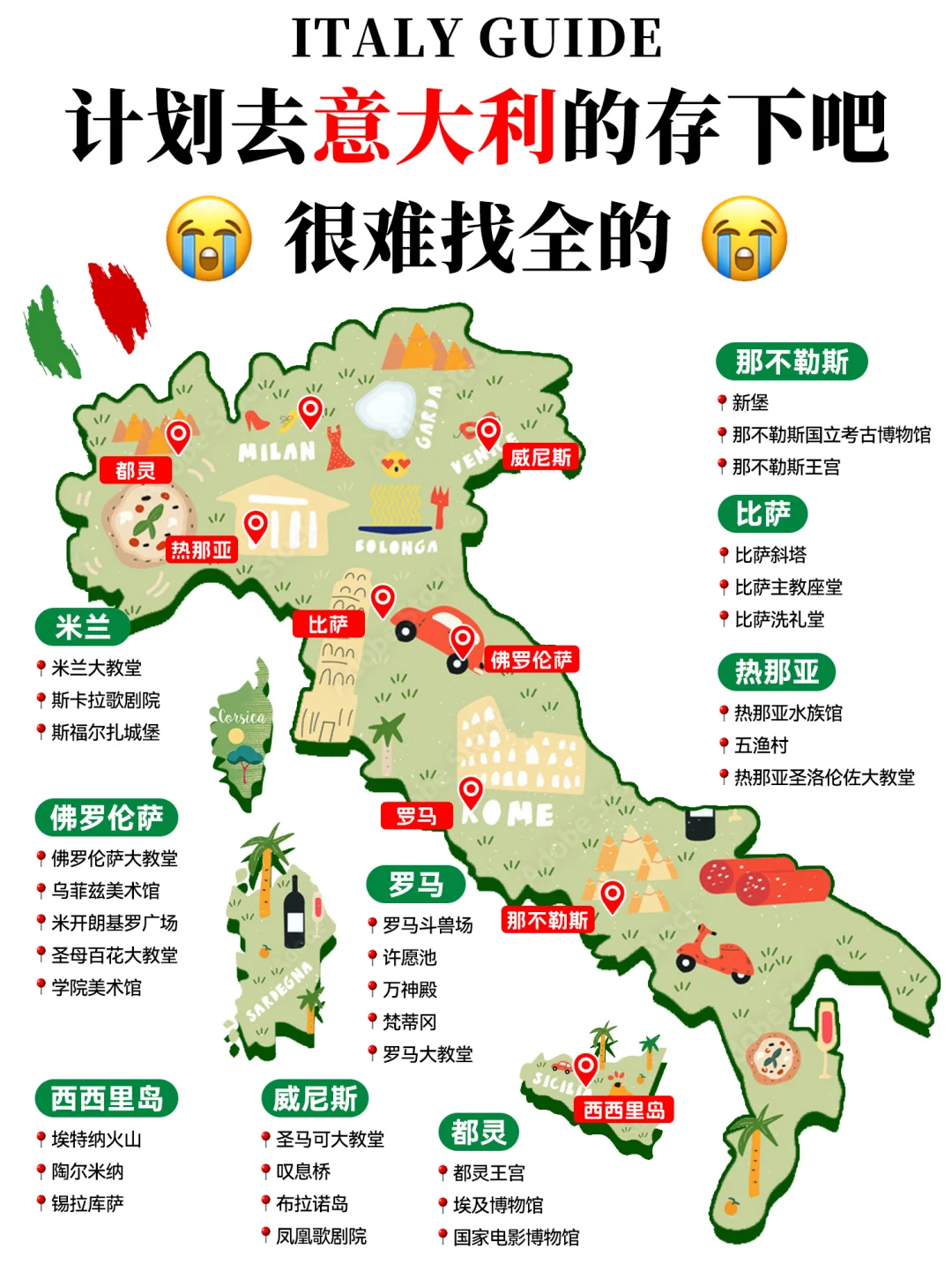 意大利旅游全攻略|防偷防盗都说清楚啦