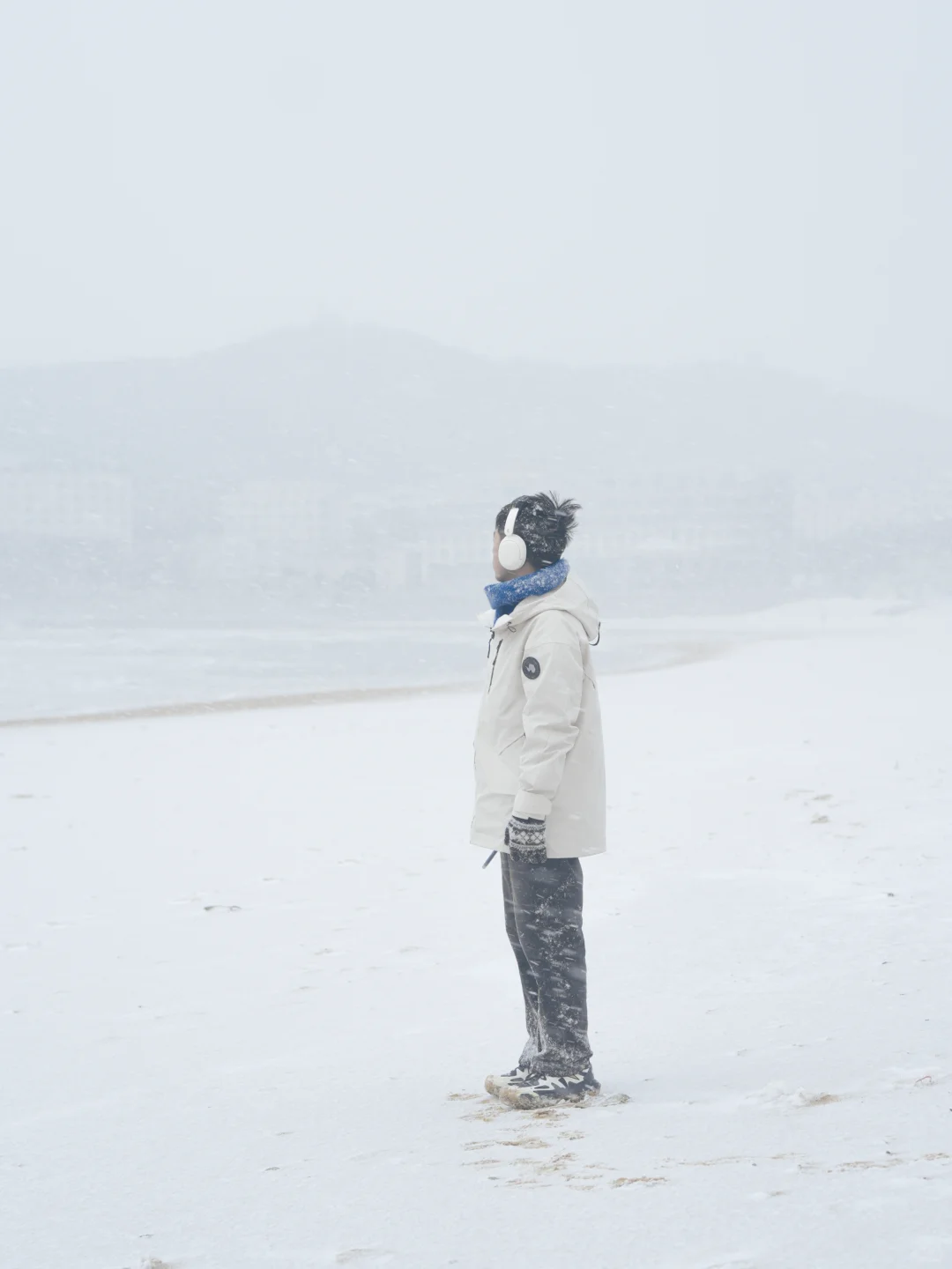 好不真实～雪后的威海有亿点点北海道的样子