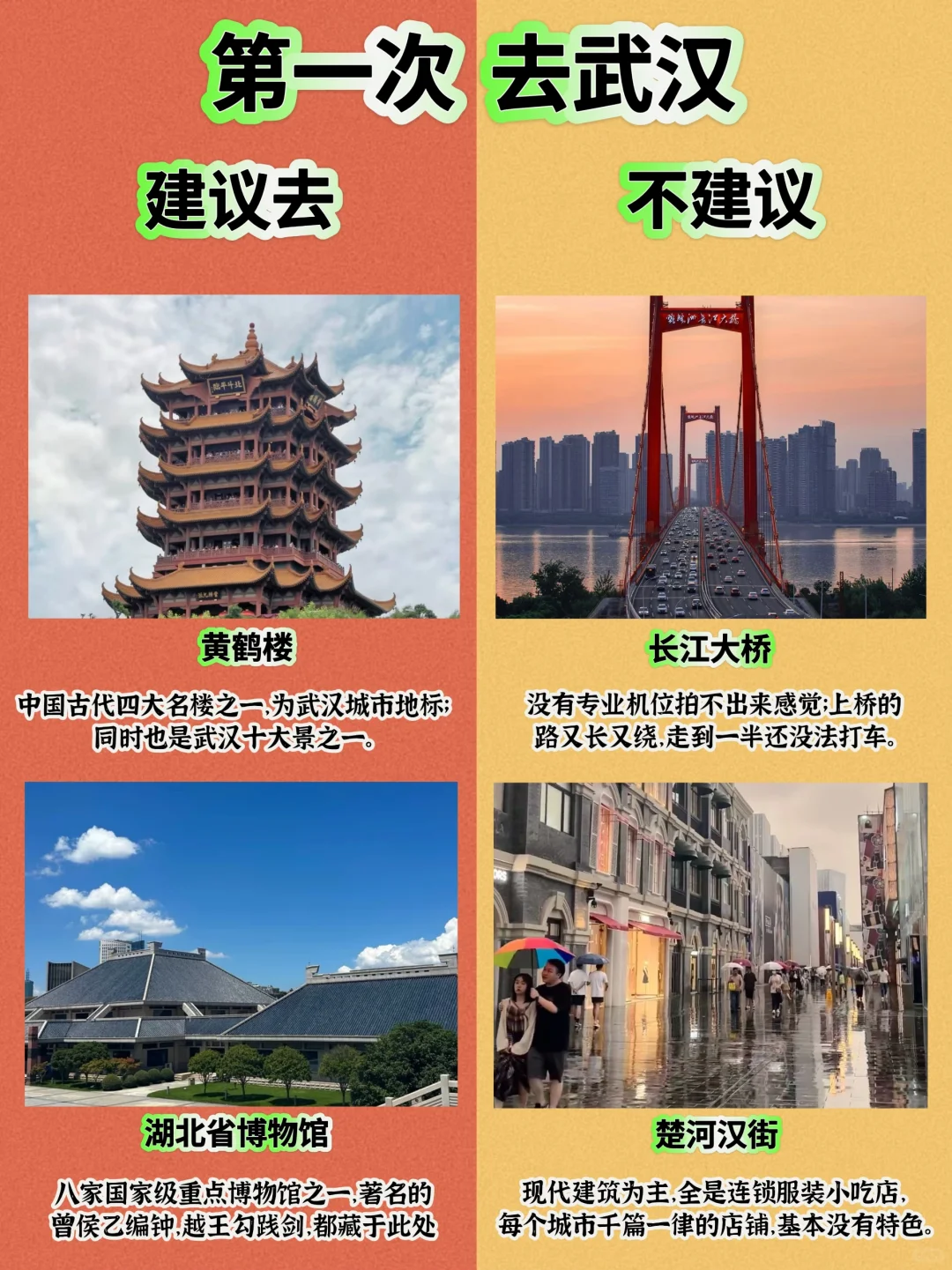 第一次来武汉，千万要避雷❗