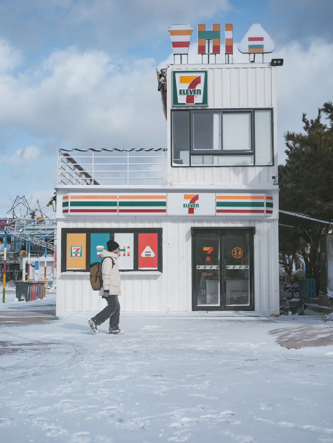 好不真实～雪后的威海有亿点点北海道的样子