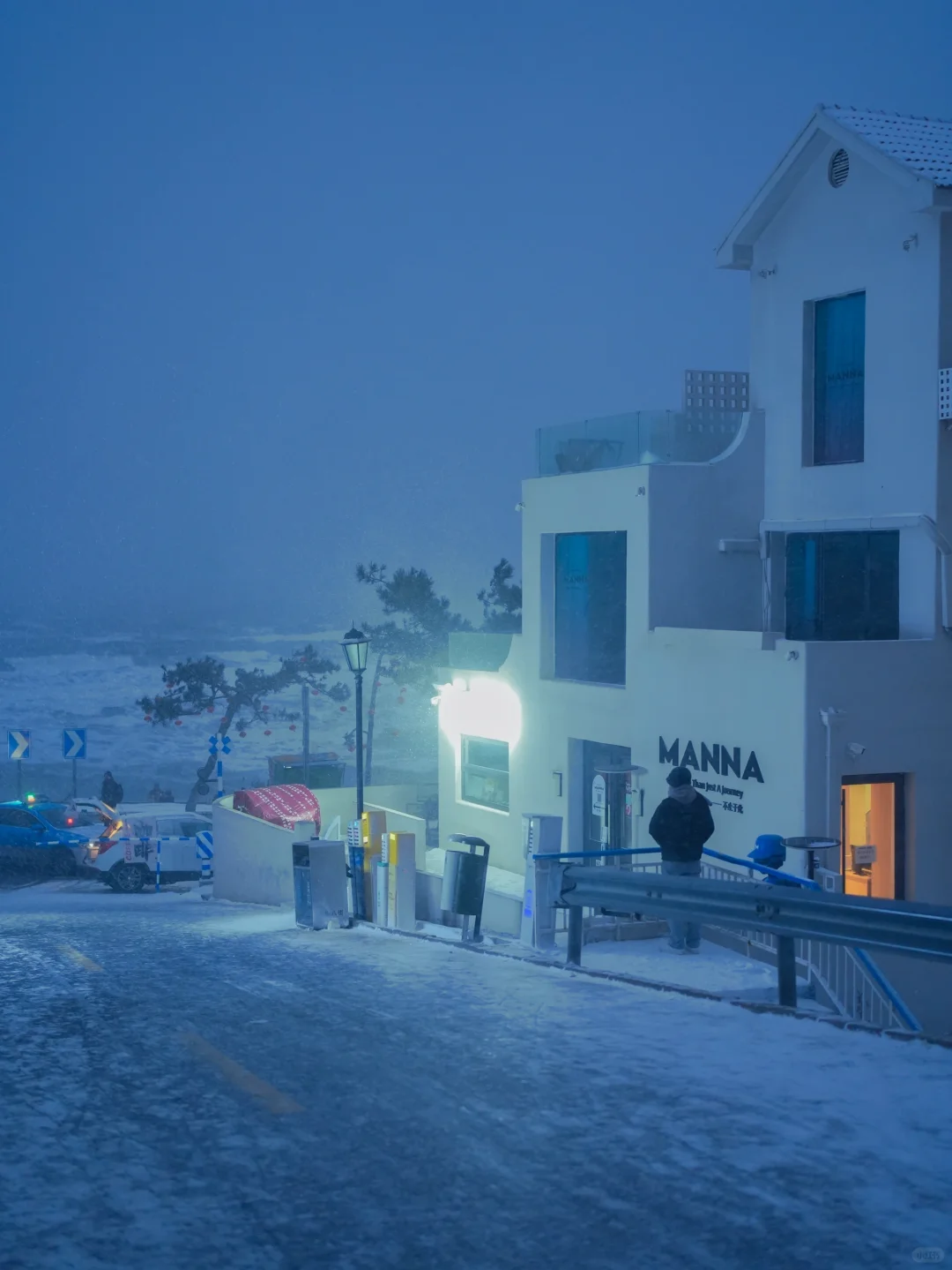 好不真实～雪后的威海有亿点点北海道的样子
