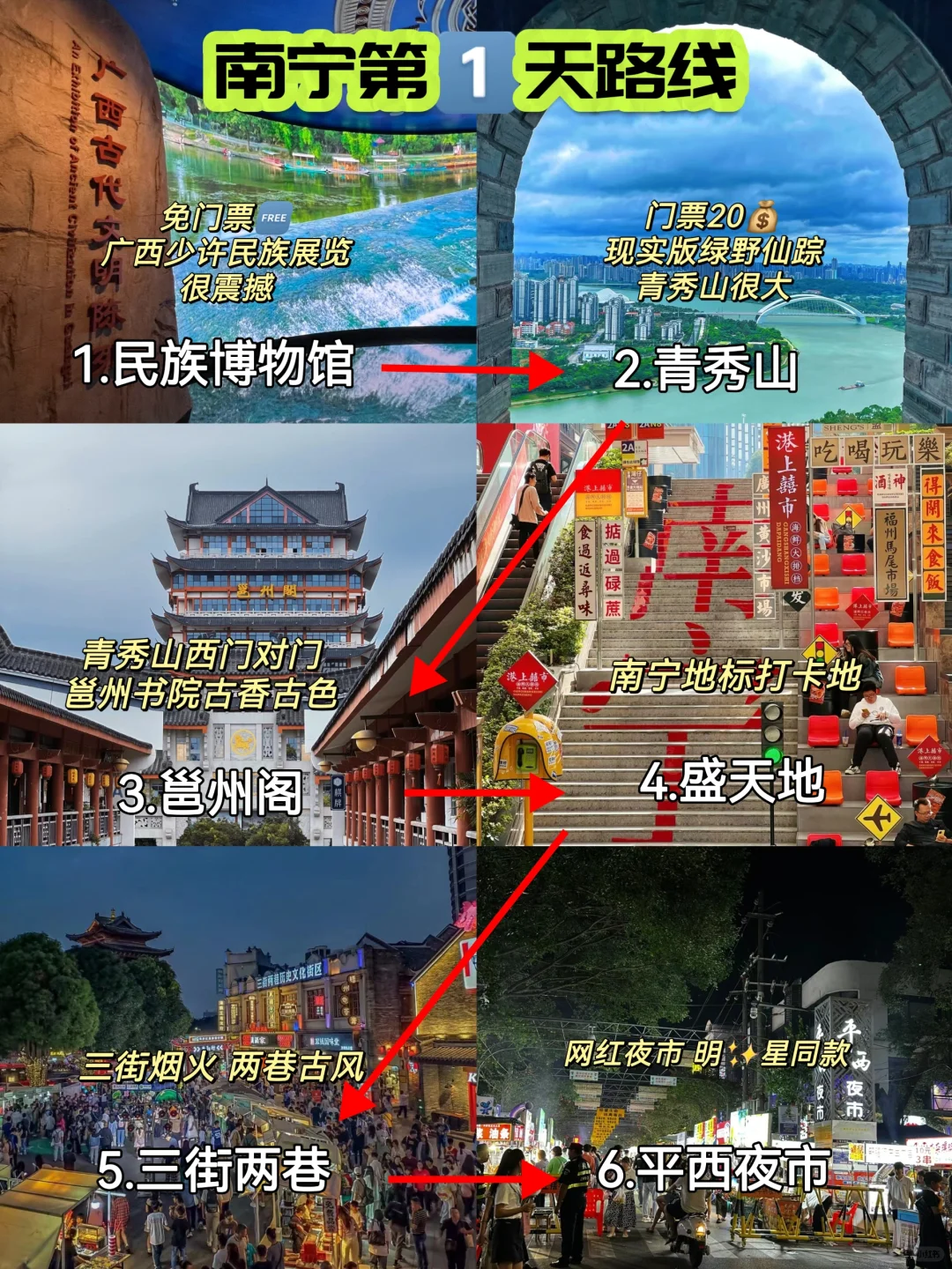 南宁旅游z清晰路书|连夜写的攻略！①定要看