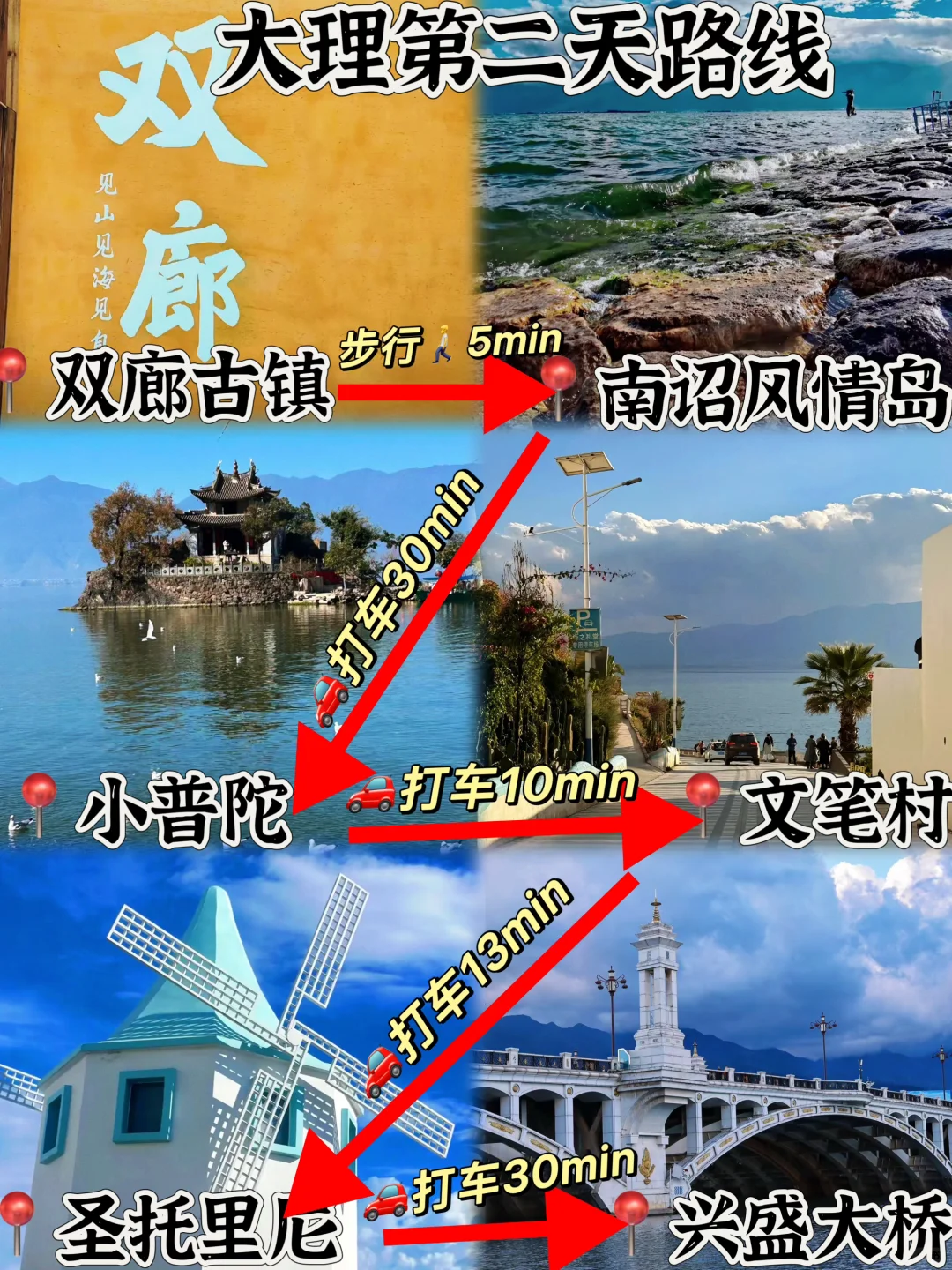 03女大📍大理/两日游不走回头路线攻略❗️