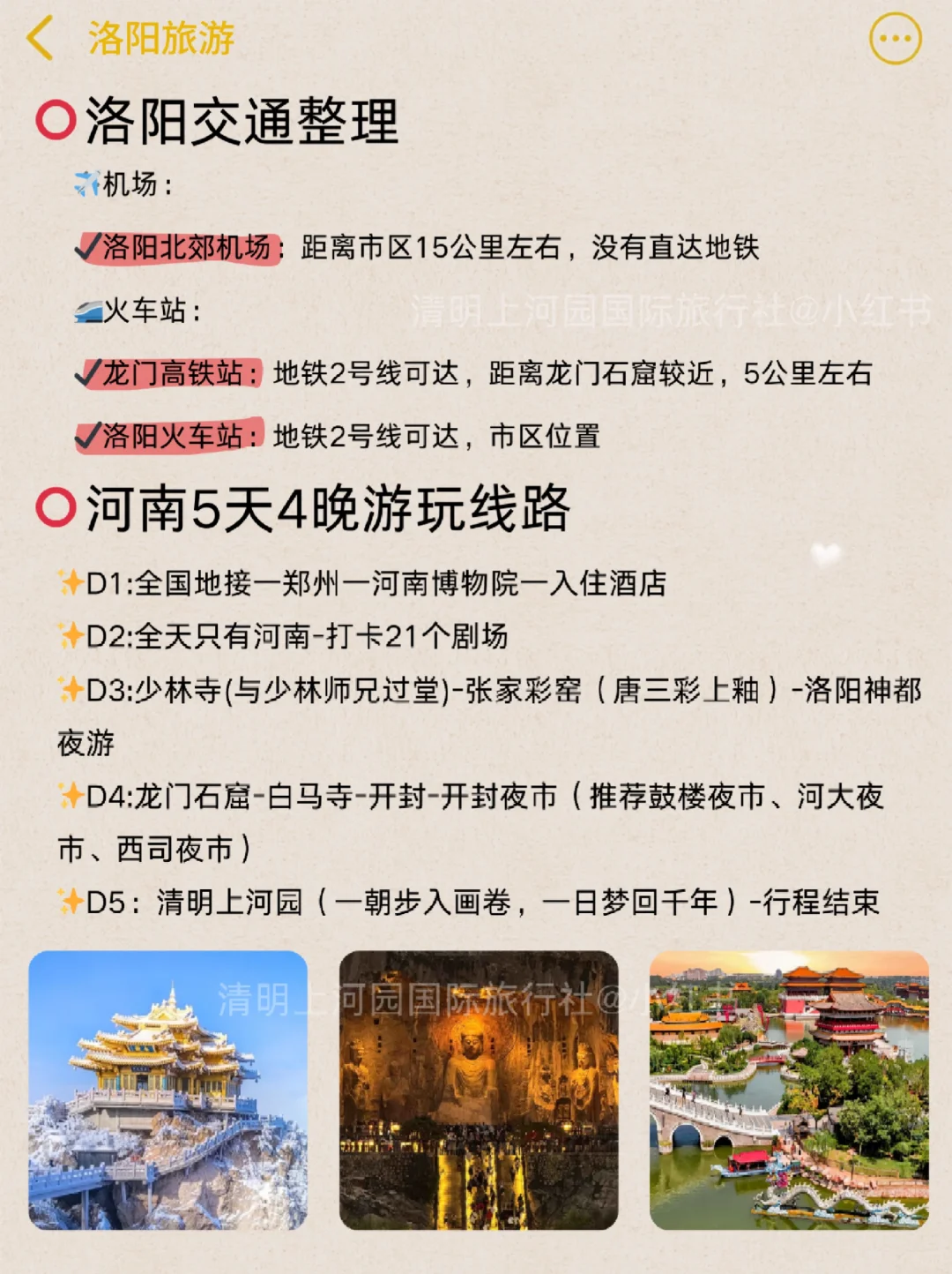 花了6K才总结的洛阳旅游攻略😭认真看完