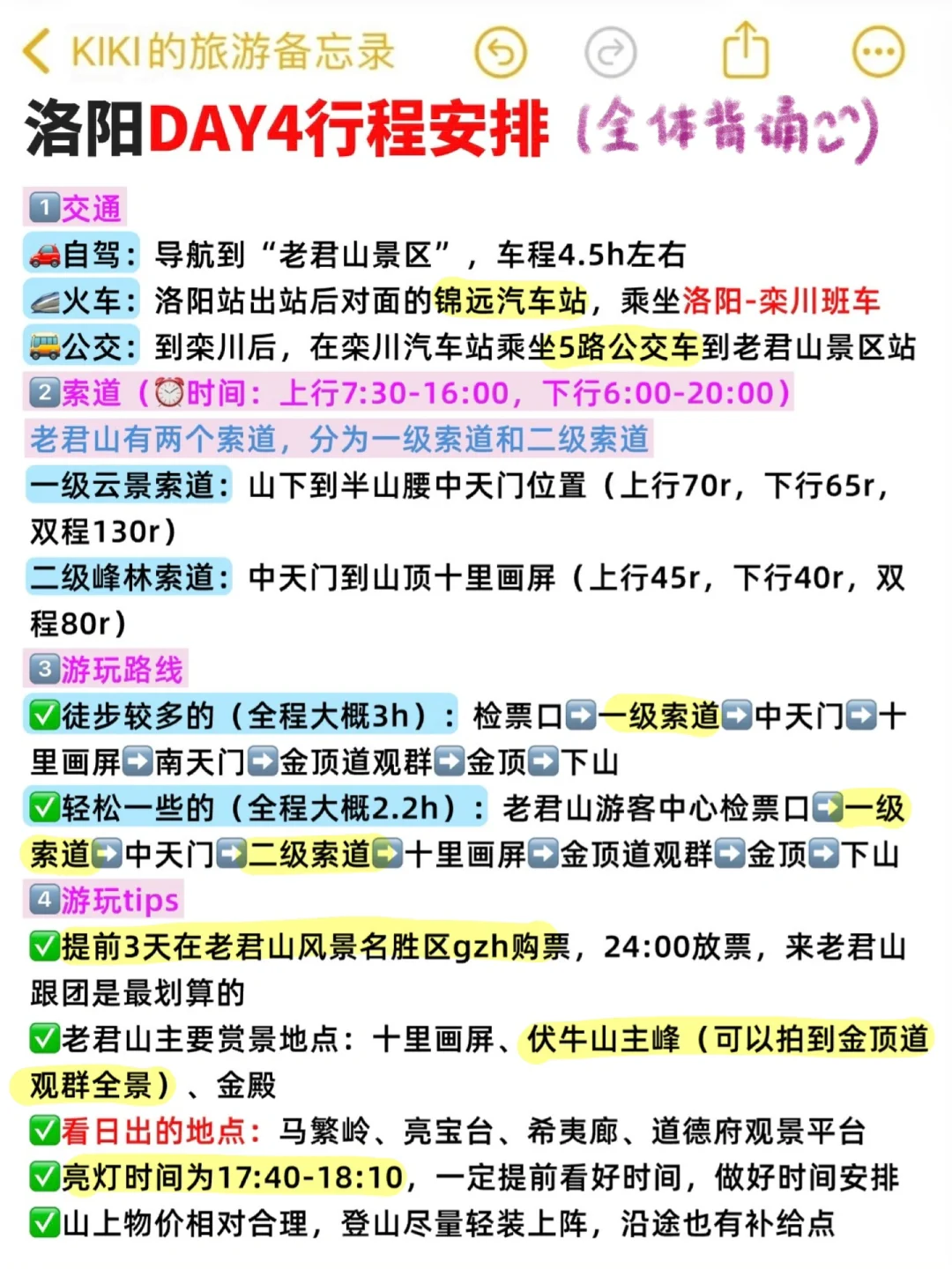 🥳ISTJ的手写春节洛阳攻略无人能敌！