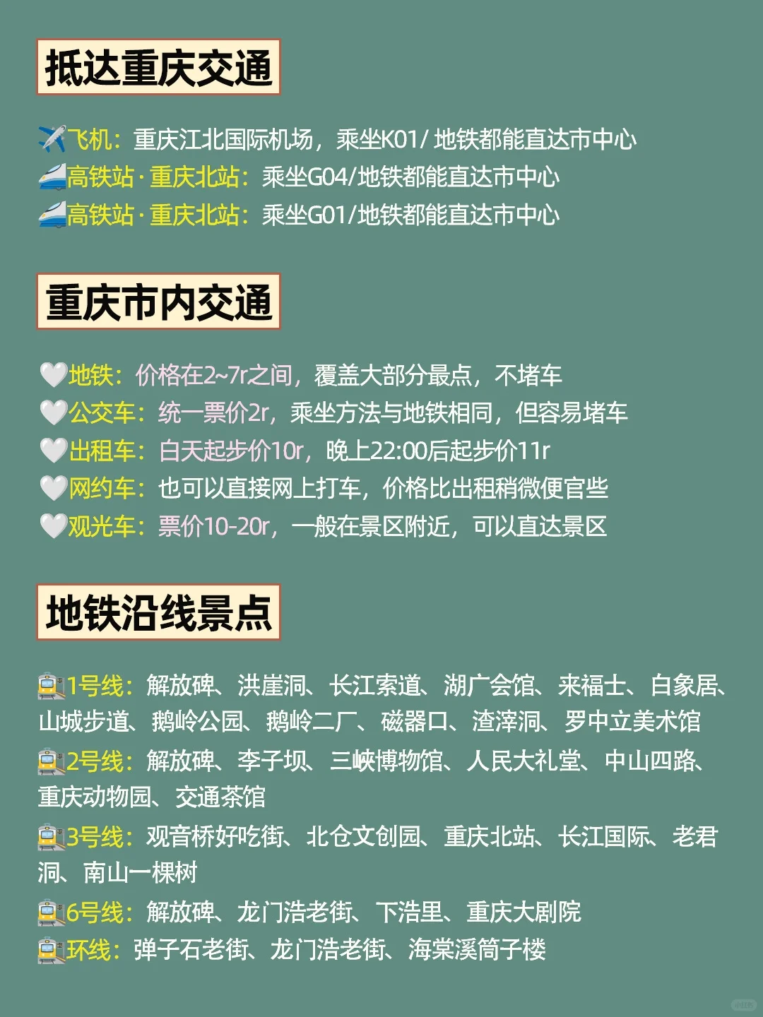 1-2月重庆旅游攻略｜4天3晚不绕路😊码住