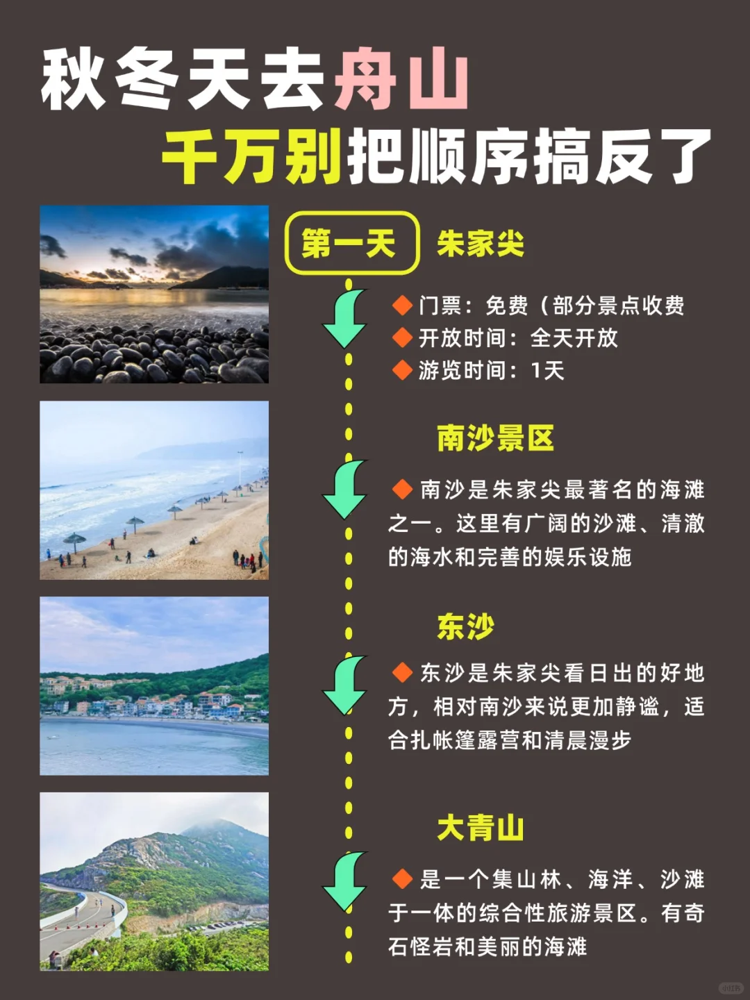 秋冬天去舟山，千万别把顺序搞反了