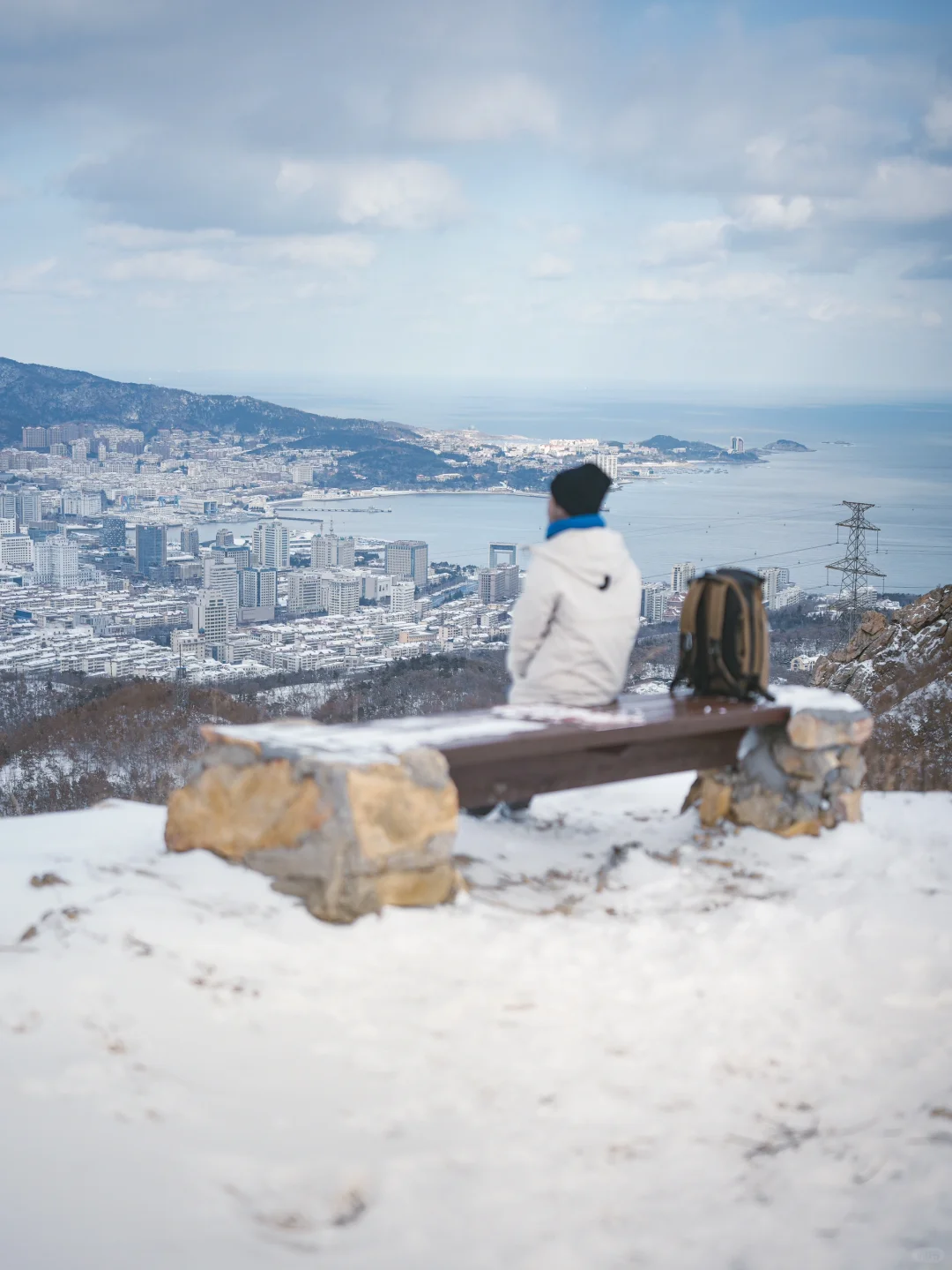 好不真实～雪后的威海有亿点点北海道的样子