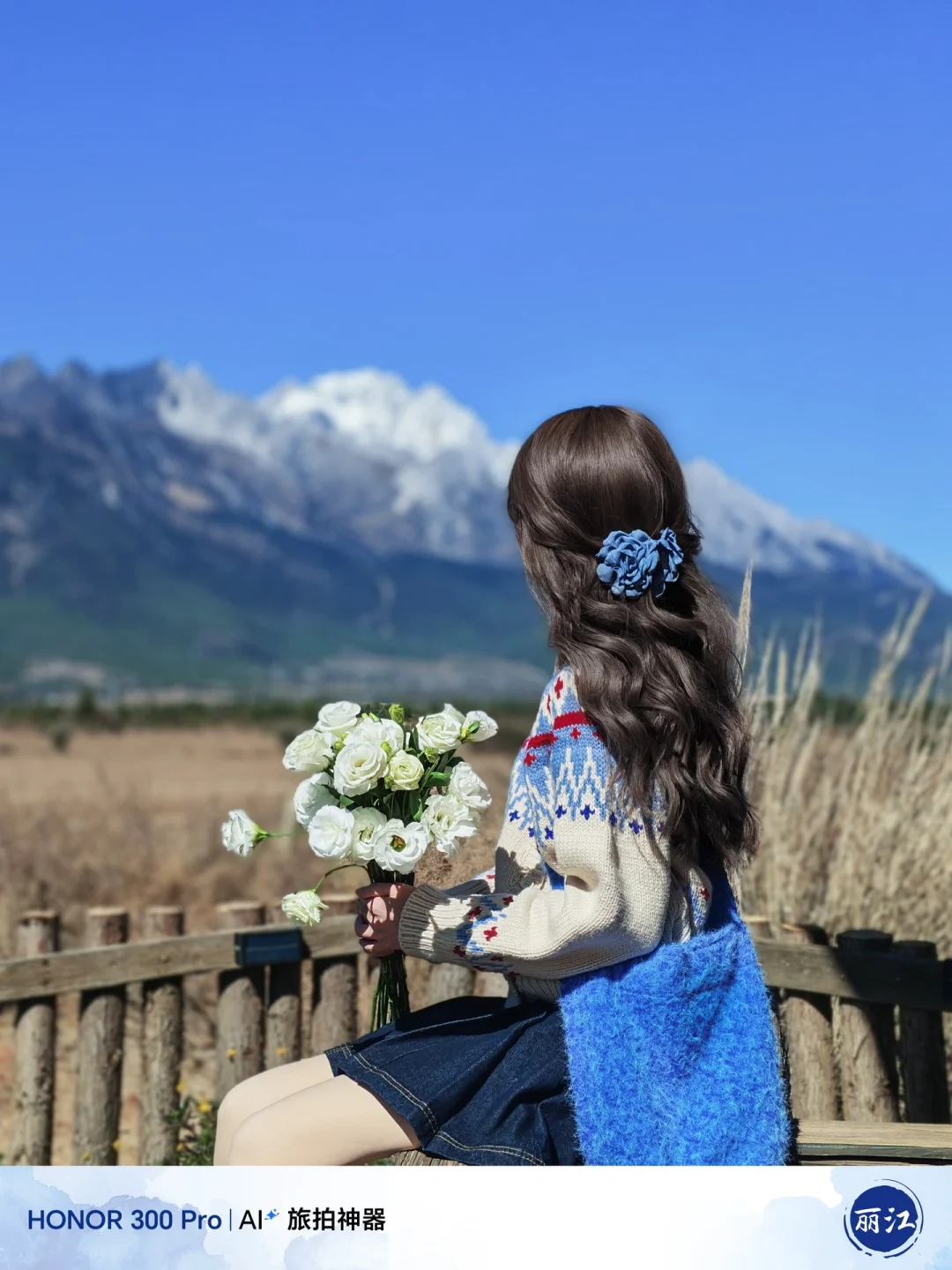 冬日旅行电影感拍照 | 与雪山合影的瞬间