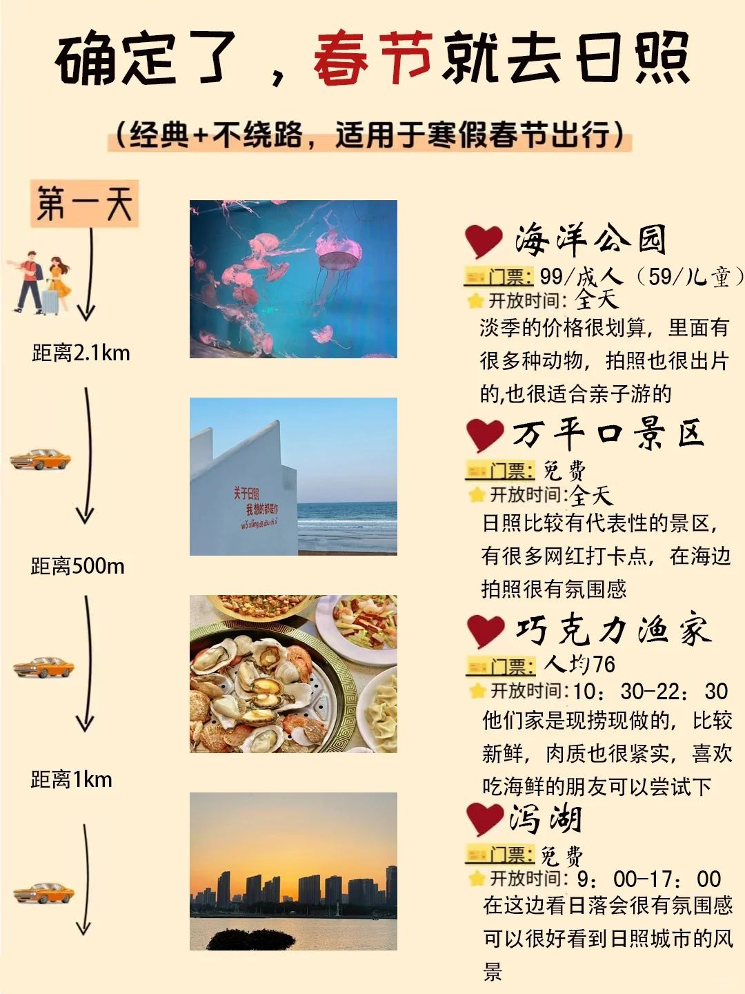 确定了，春节去日照旅游🔥攻略请收下