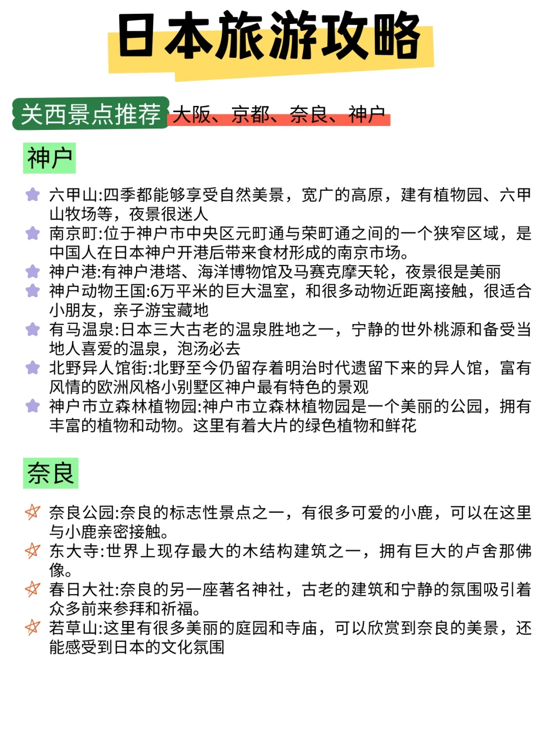 终于把日本旅游说明白了❗要去的抄作业