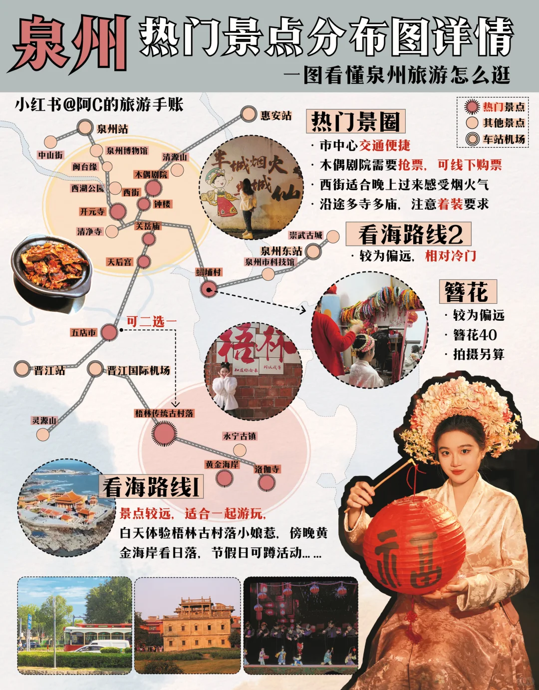 泉州：热门景点分布图，吃喝玩乐一网打尽💥