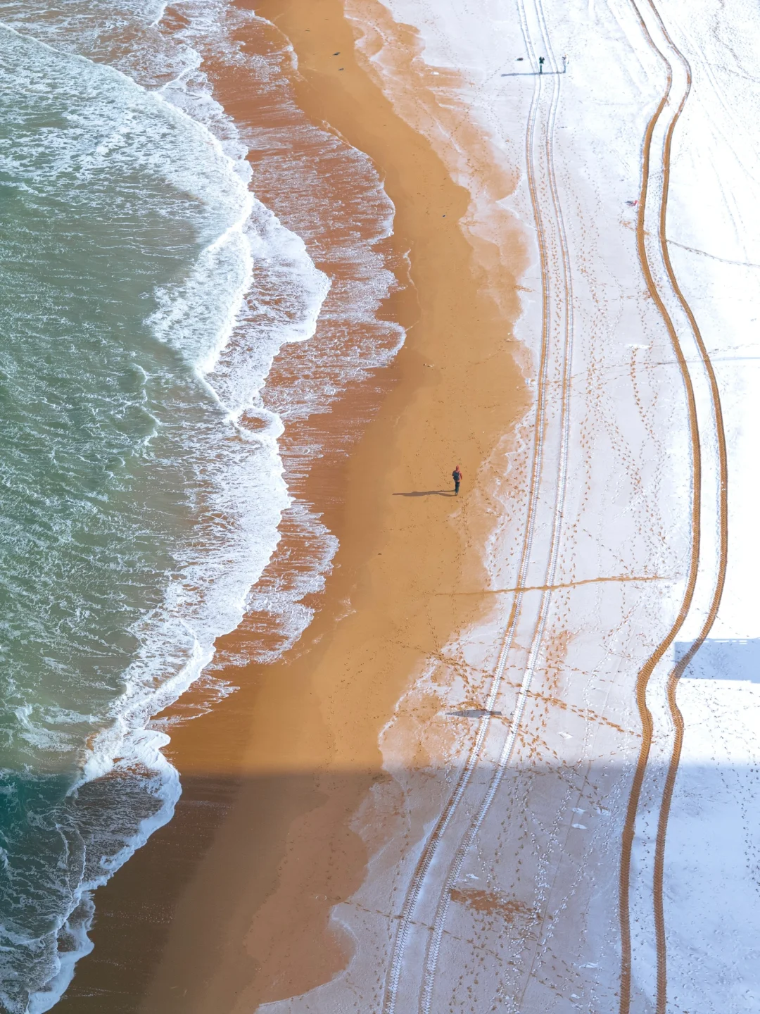 好不真实～雪后的威海有亿点点北海道的样子