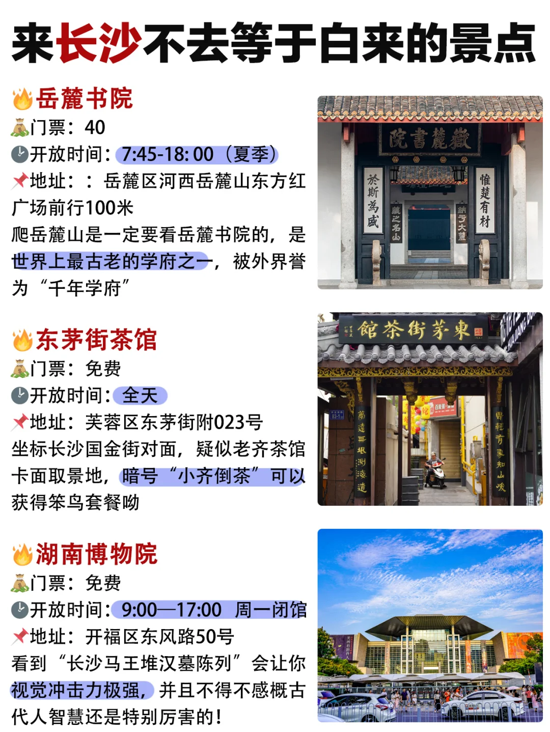 长沙已回✌攻略已完善未出发的赶紧抄作业❗