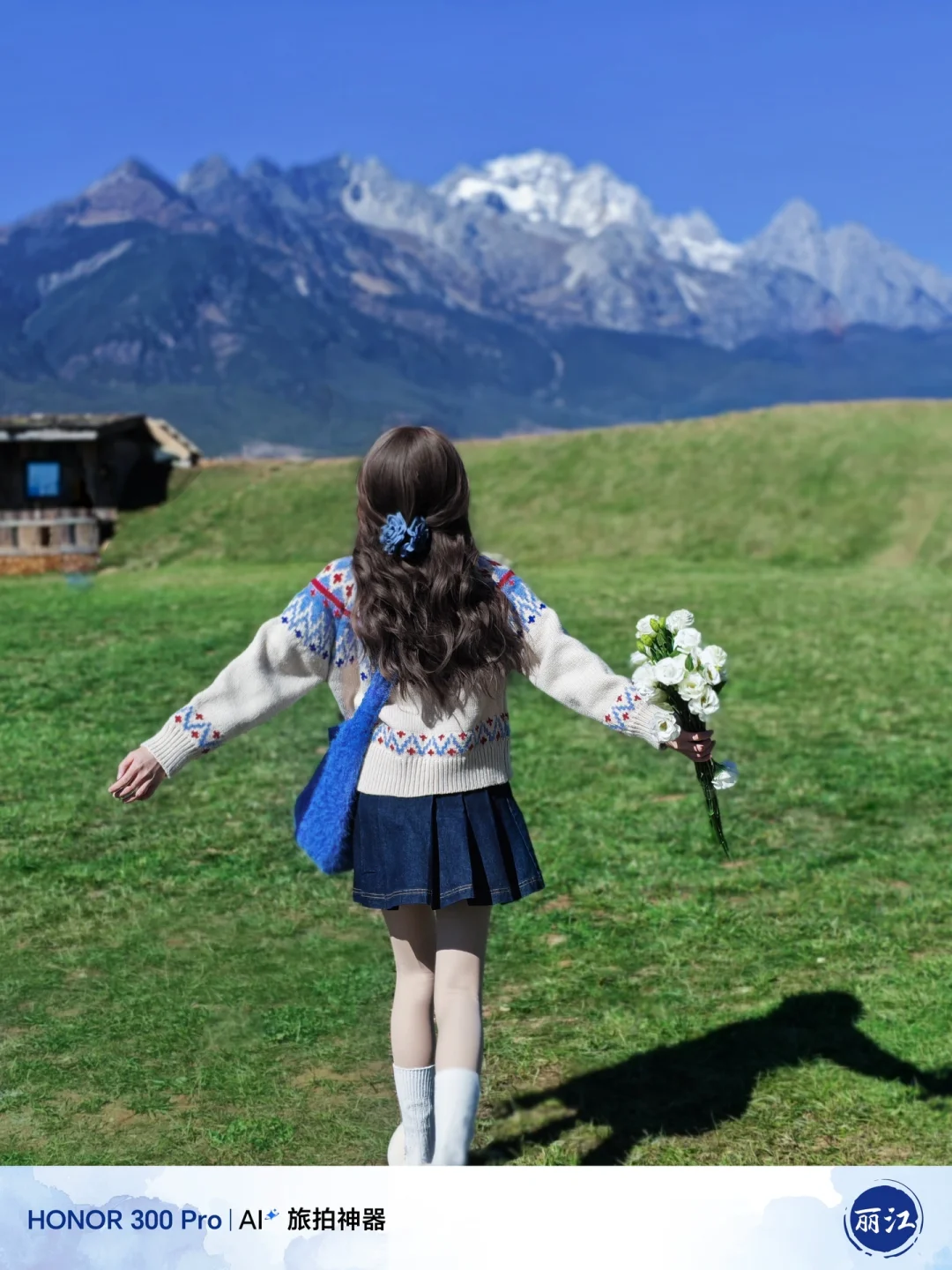 冬日旅行电影感拍照 | 与雪山合影的瞬间