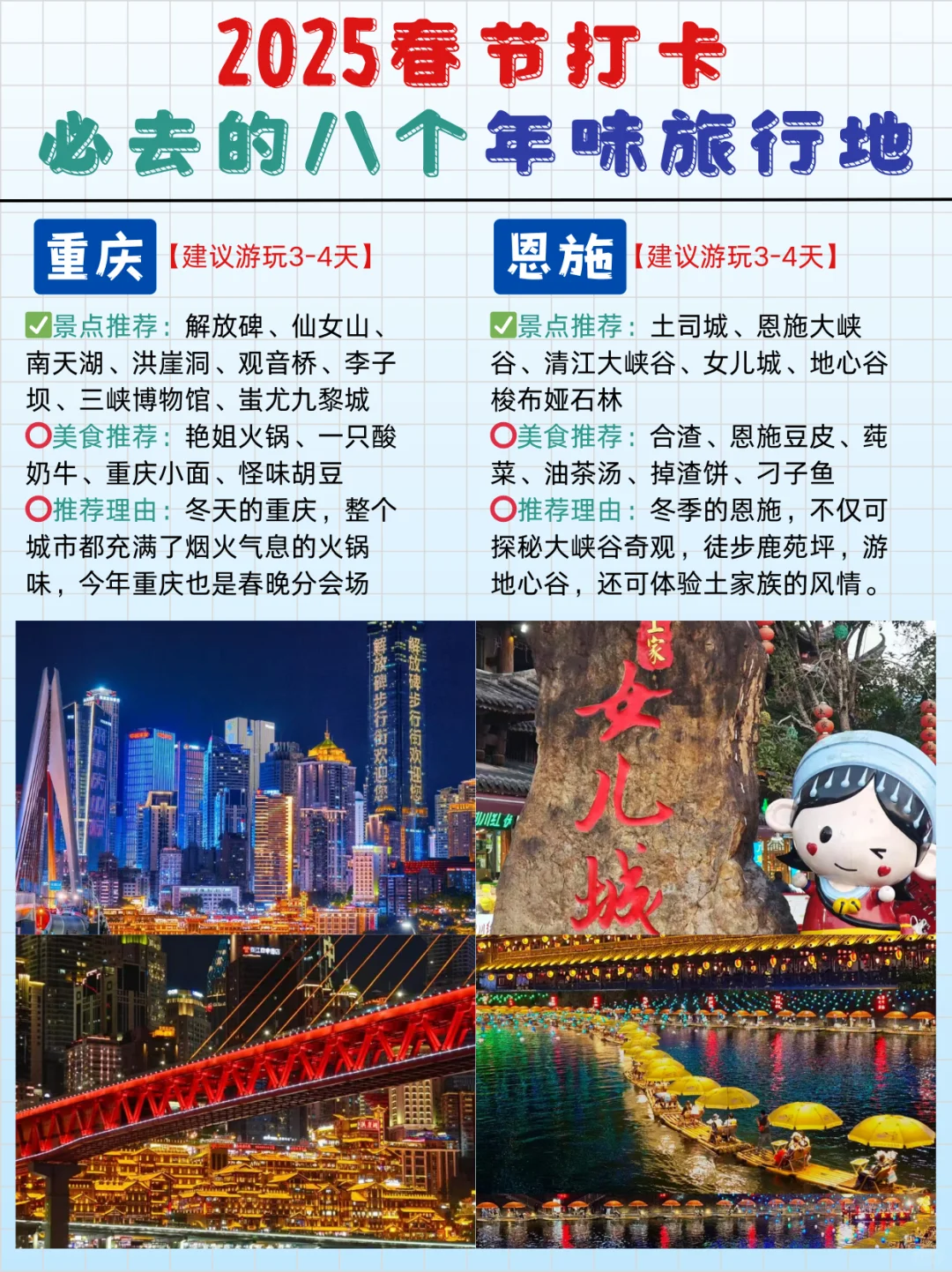 💯2025春节必去的宝藏旅行地📸