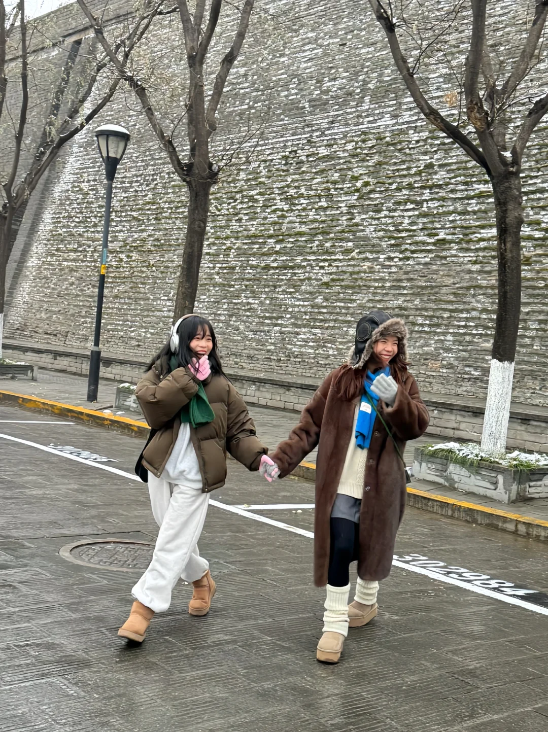 1.26俩抠搜女生西安已回，巨冷🥶全副武装了