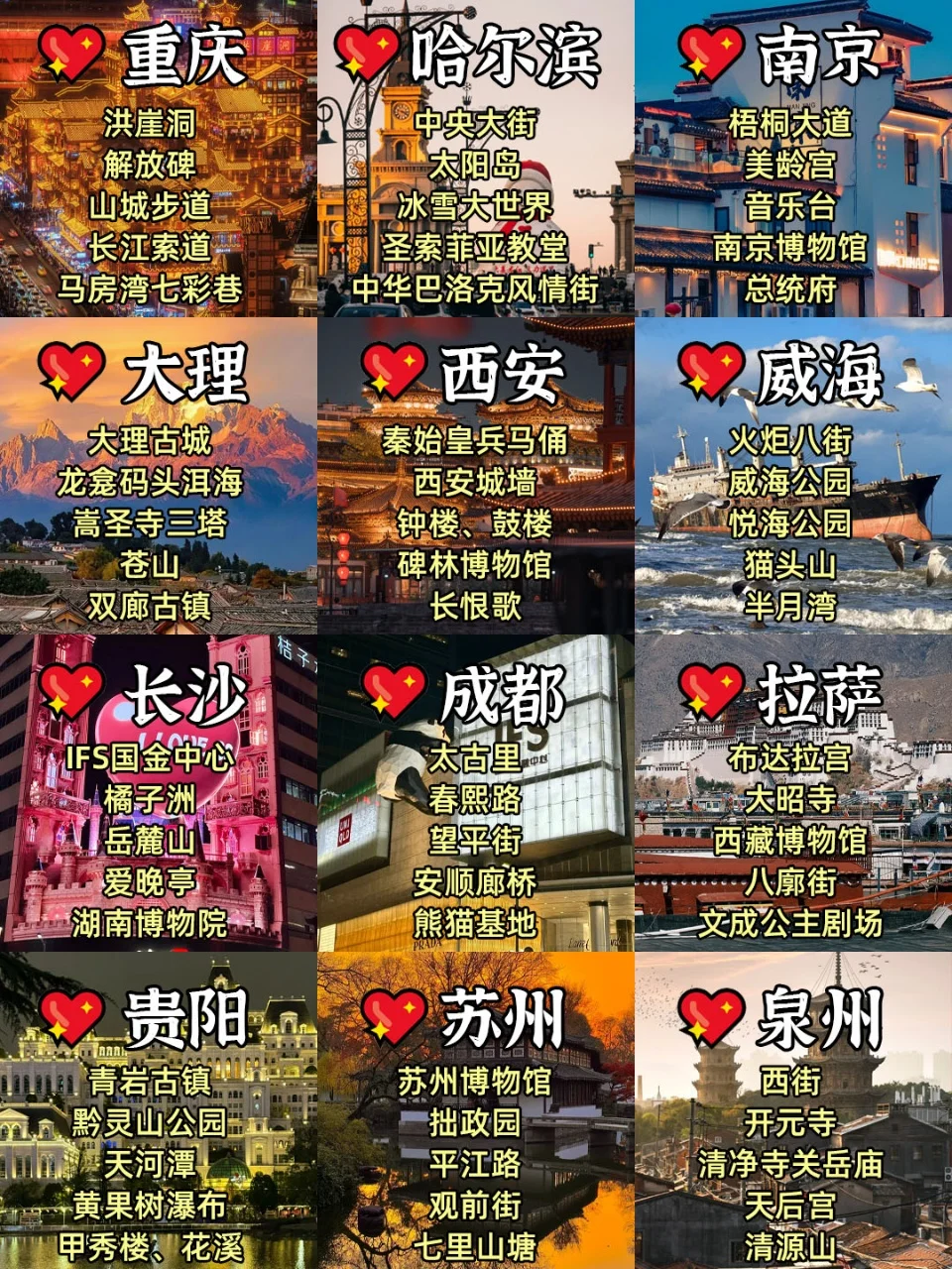 寒假旅游❗❗推荐超好玩的12个城市