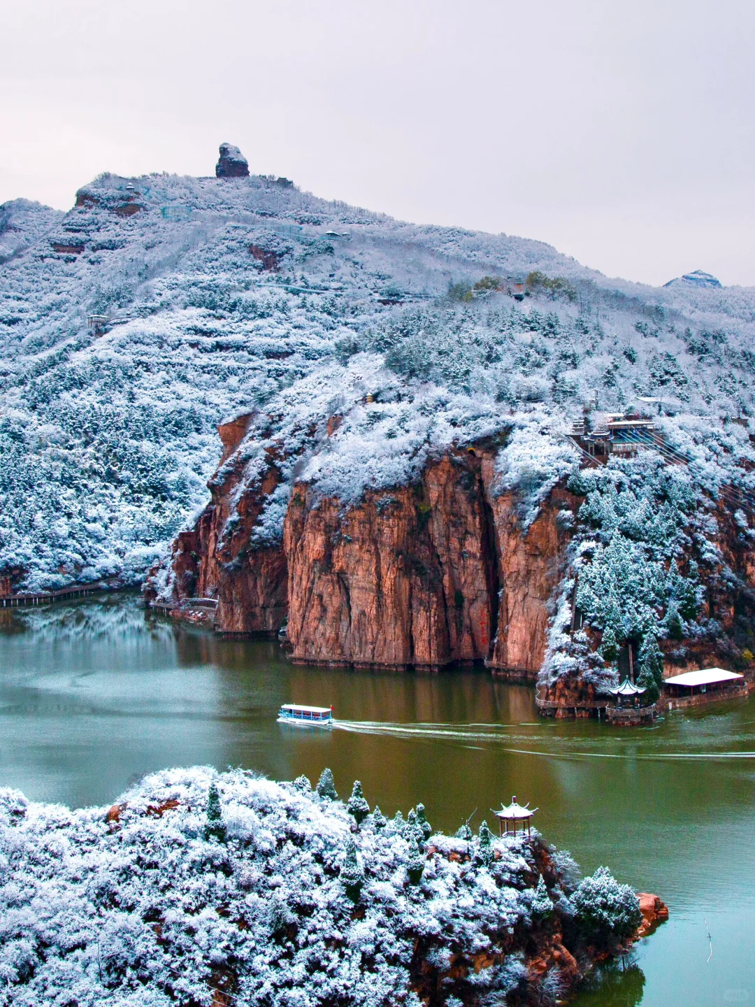 邢台春节去哪玩 一个半小时到达高山平湖