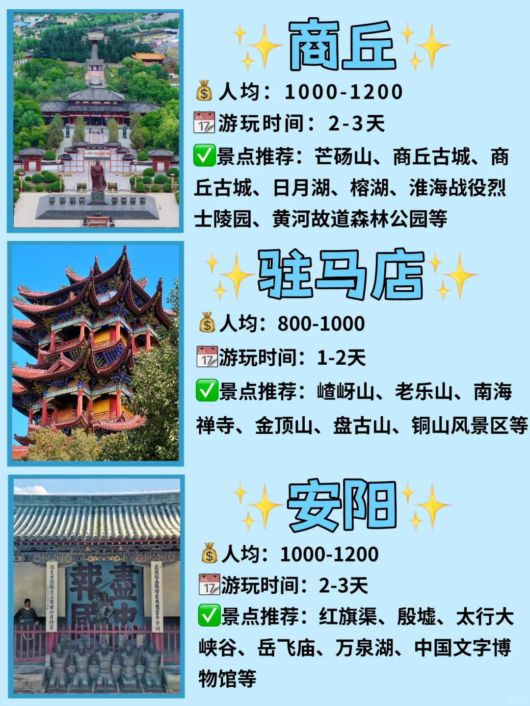 听劝❗春节来河南旅游景点推荐✌️一图秒懂