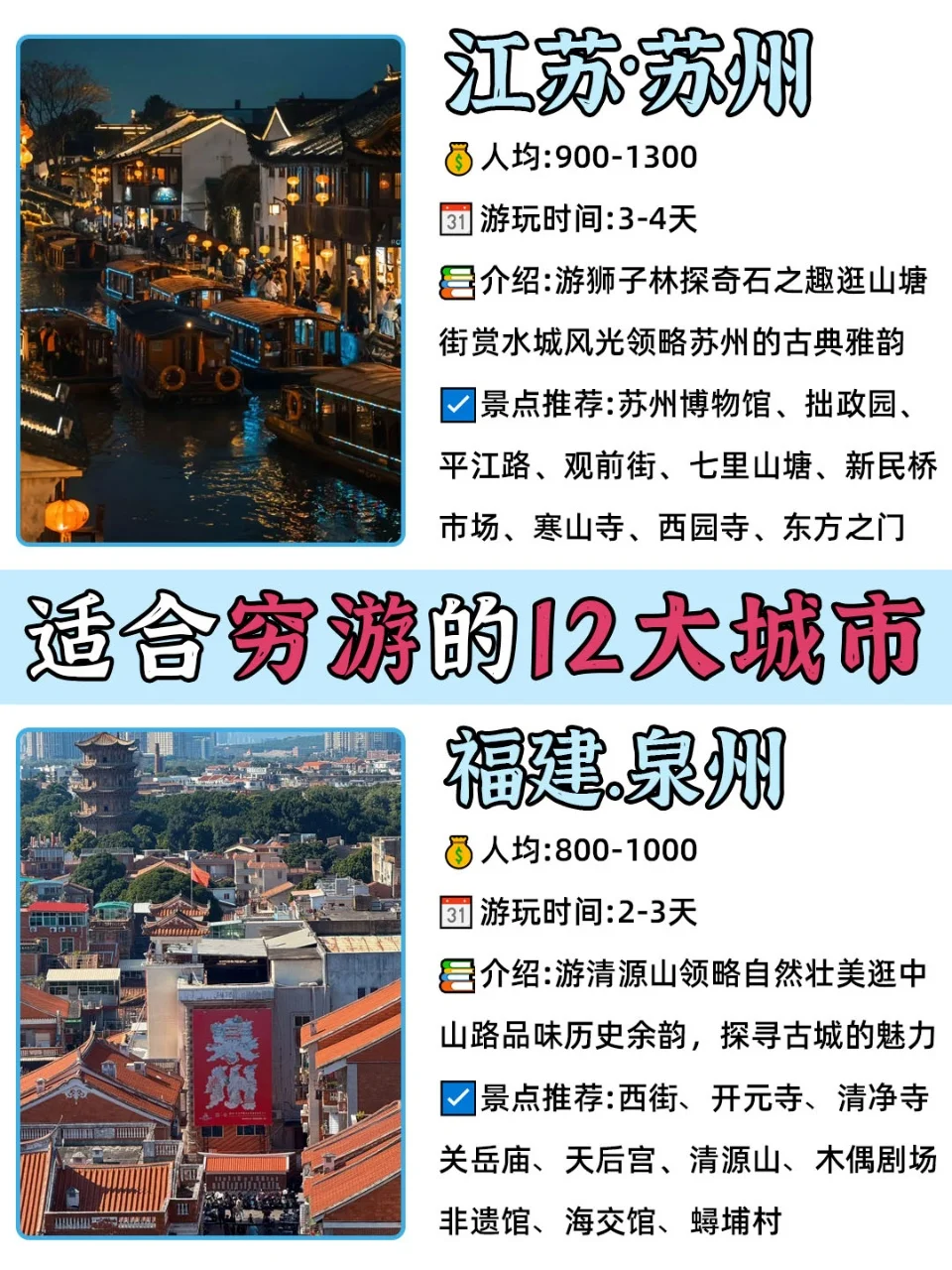 寒假旅游❗❗推荐超好玩的12个城市