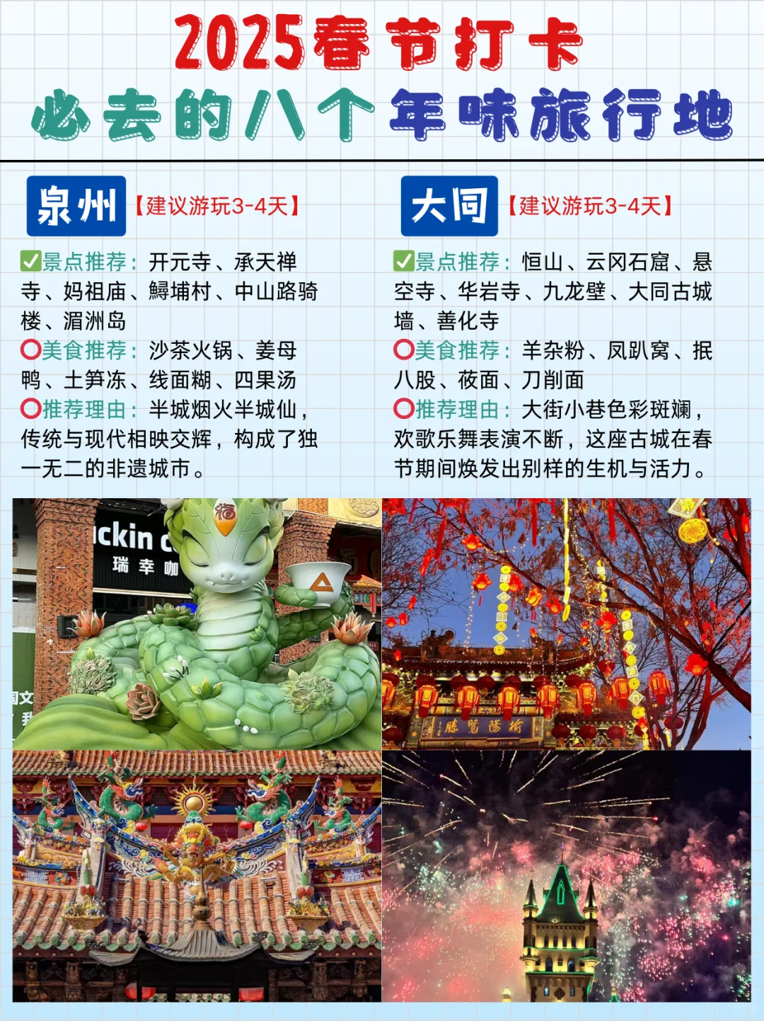 💯2025春节必去的宝藏旅行地📸