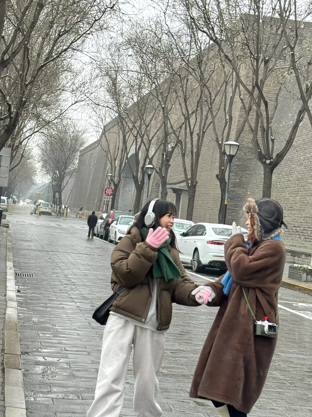 1.26俩抠搜女生西安已回，巨冷🥶全副武装了