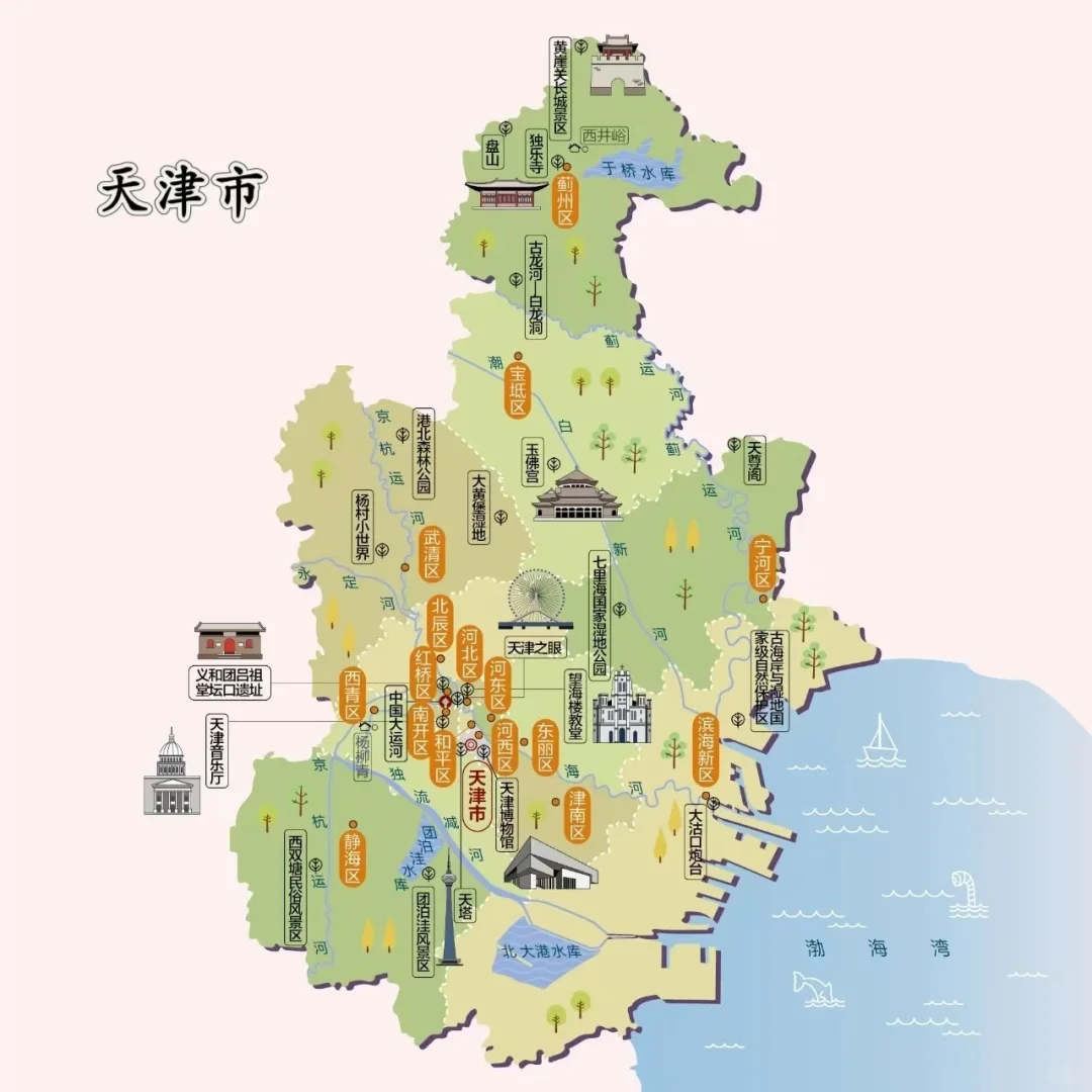 2025年旅行计划，34省市旅游地图（上）