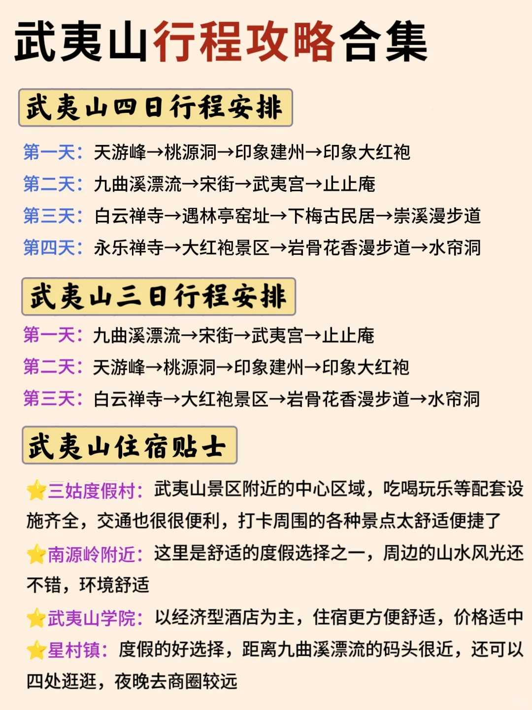 确定了，春节去武夷山旅游，攻略已做照着玩